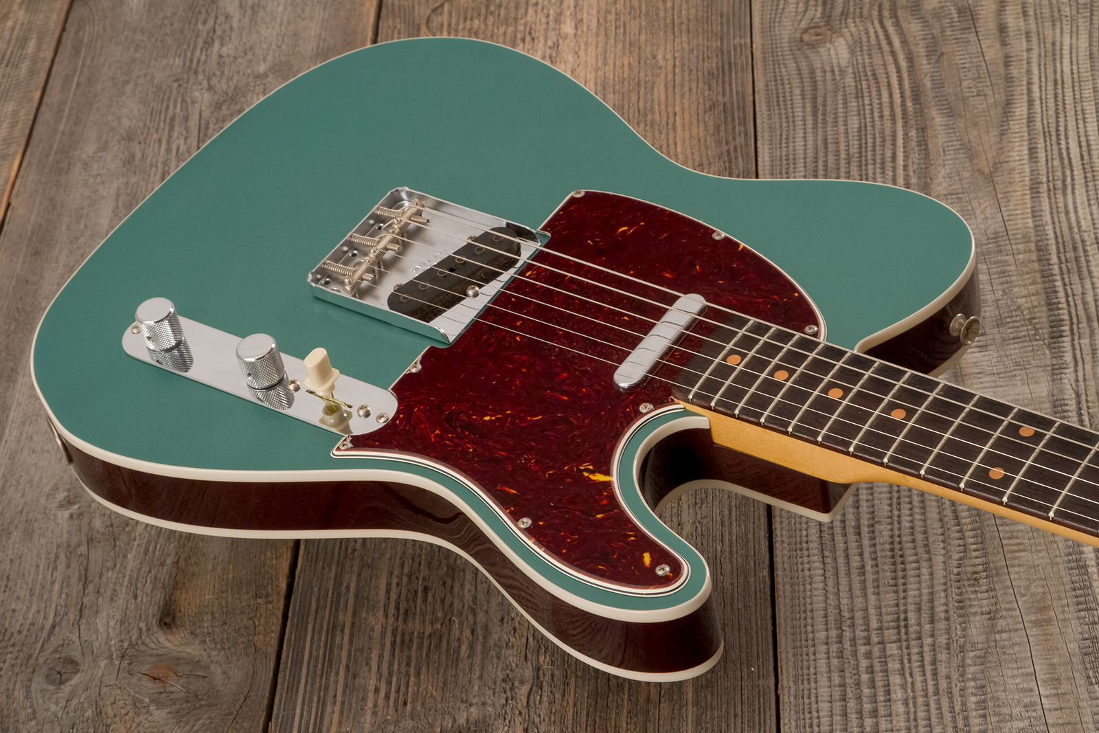 Fender Custom Shop Tele 1959 Custom 2s Ht Rw #r146446 - Time Capsule Sherwood Metallic - Tel shape electric guitar - Variation 2