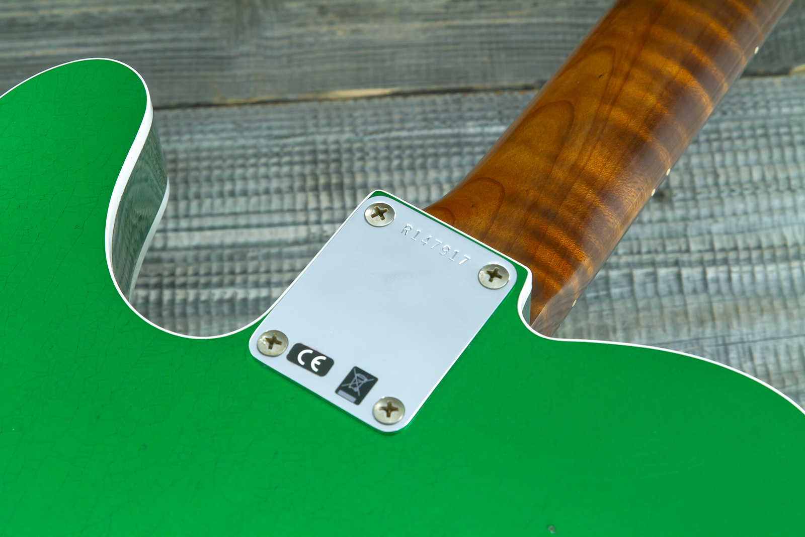 Fender Custom Shop Tele 1959 Vintage Custom 2s Ht Rw #r147917 - Journeyman Relic Candy Green - Tel shape electric guitar - Variation 11