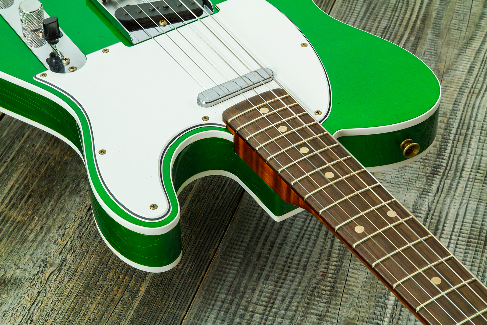 Fender Custom Shop Tele 1959 Vintage Custom 2s Ht Rw #r147917 - Journeyman Relic Candy Green - Tel shape electric guitar - Variation 4