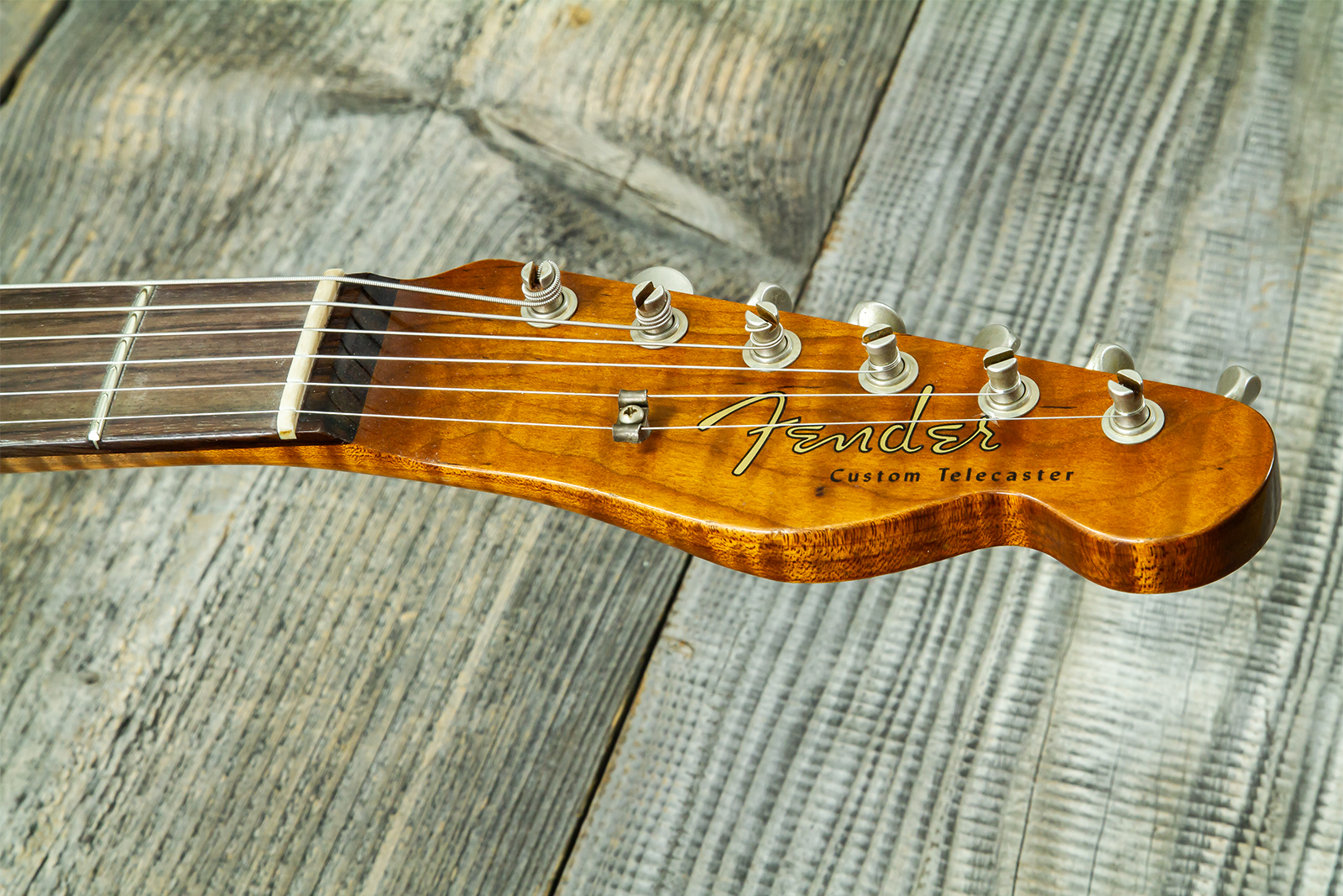 Fender Custom Shop Tele 1959 Vintage Custom 2s Ht Rw #r147917 - Journeyman Relic Candy Green - Tel shape electric guitar - Variation 8