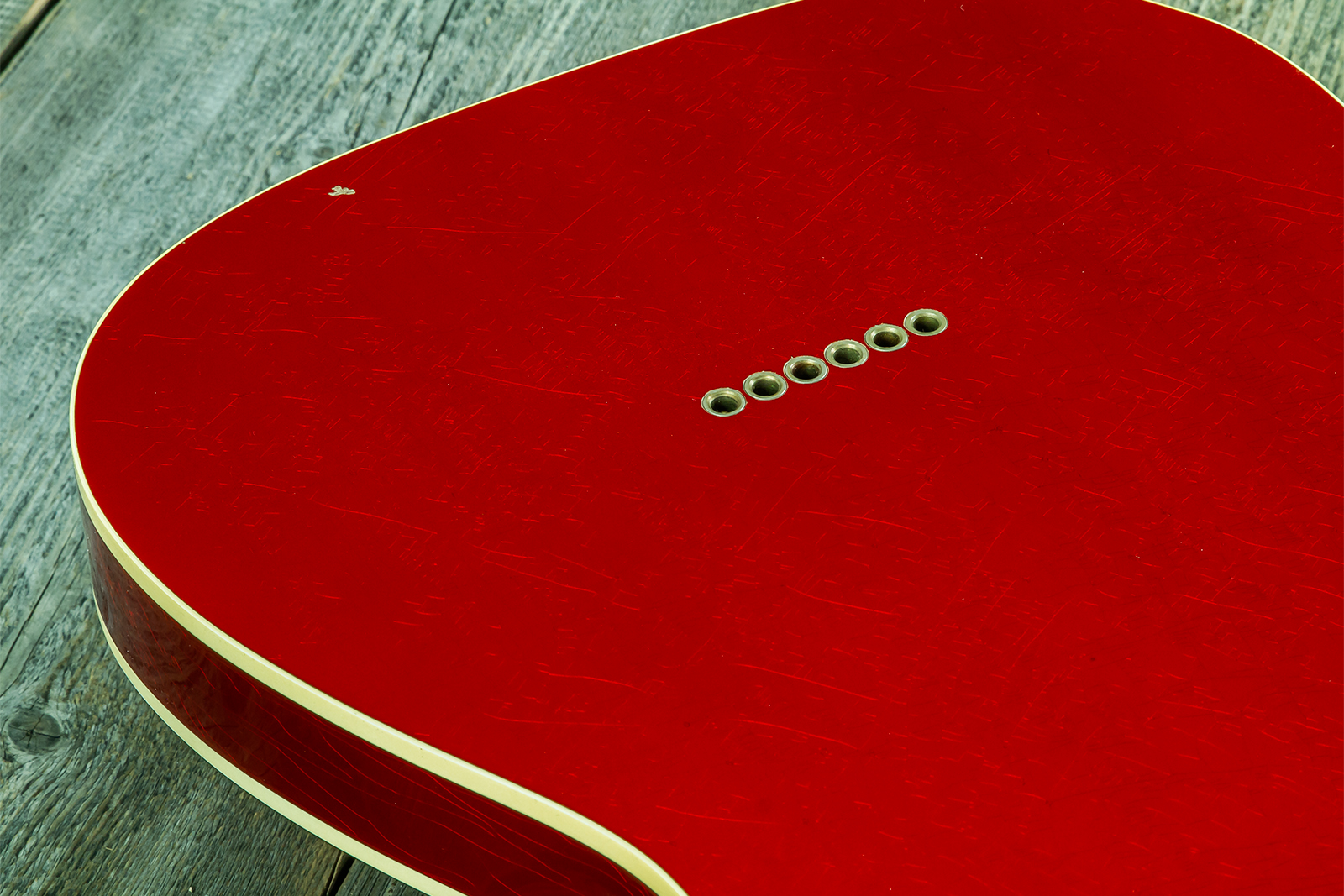 Fender Custom Shop Tele 1959 Vintage Custom 2s Ht Rw #r147953 - Journeyman Relic Candy Apple Red - Tel shape electric guitar - Variation 10