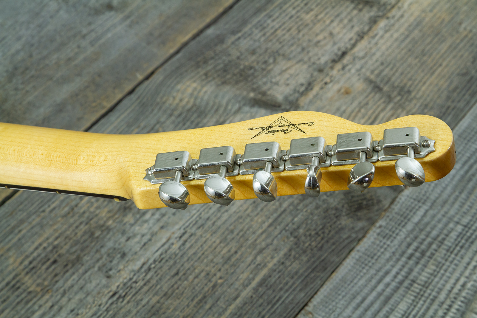 Fender Custom Shop Tele 1959 Vintage Custom 2s Ht Rw #r148052 - Time Capsule Lake Placid Blue - Tel shape electric guitar - Variation 11