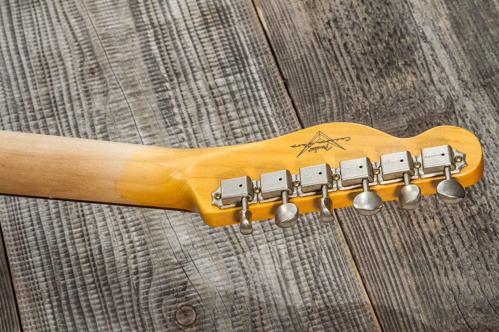 Fender Custom Shop Tele 1960 2s Ht Rw #cz569492 - Relic Natural Blonde - Tel shape electric guitar - Variation 9