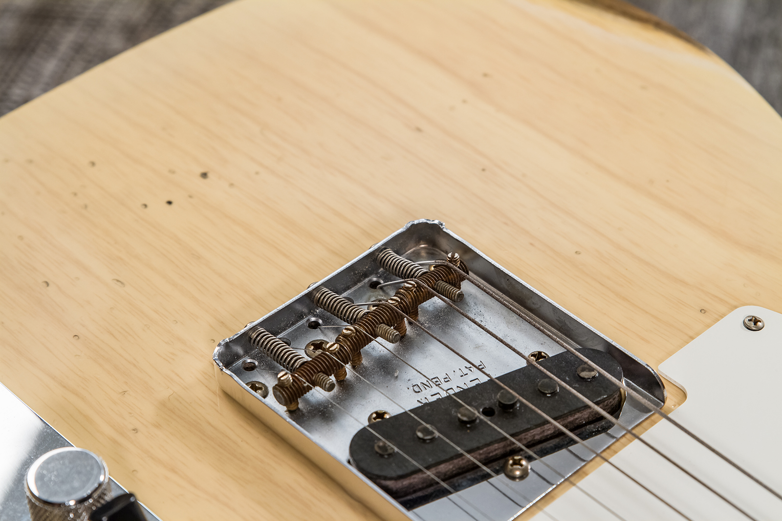 Fender Custom Shop Tele 1960 2s Ht Rw #cz569492 - Relic Natural Blonde - Tel shape electric guitar - Variation 4