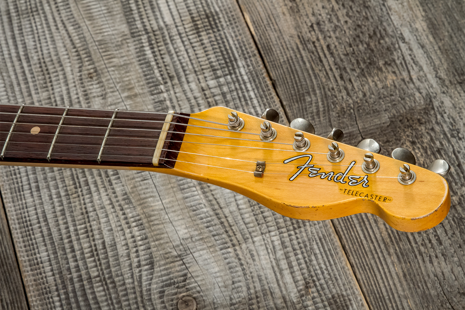 Fender Custom Shop Tele 1960 2s Ht Rw #cz569492 - Relic Natural Blonde - Tel shape electric guitar - Variation 8