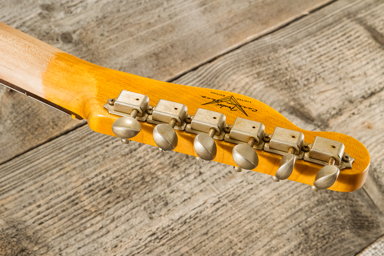 Fender Custom Shop Tele 1960 2s Ht Rw - Heavy Relic Chocolate 3-color Sunburst - Tel shape electric guitar - Variation 16