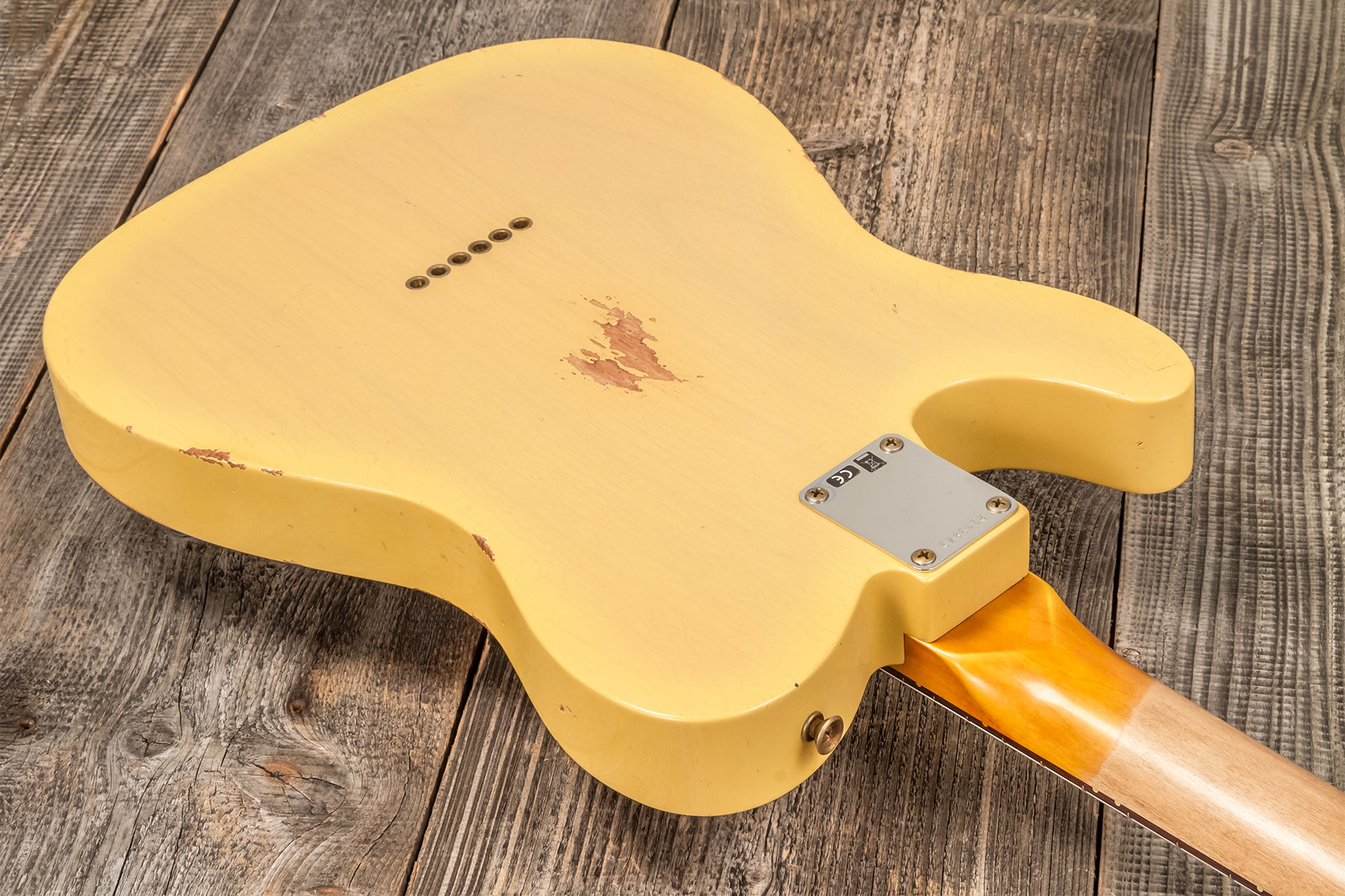 Fender Custom Shop Tele 1960 2s Ht Rw #r133843 - Relic Natural Blonde - Tel shape electric guitar - Variation 4