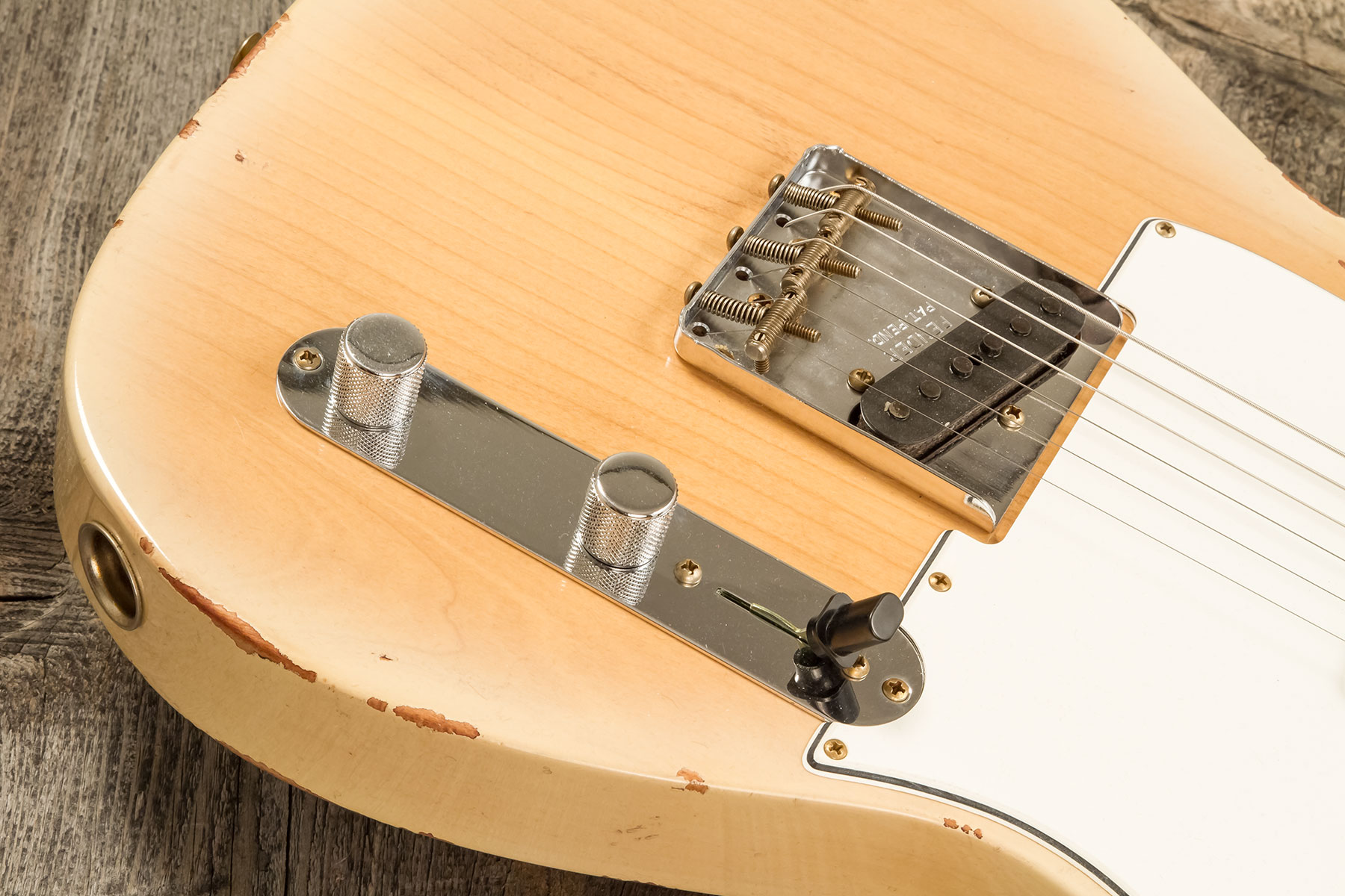 Fender Custom Shop Tele 1960 2s Ht Rw #r135928 - Relic Natural Blonde - Tel shape electric guitar - Variation 3