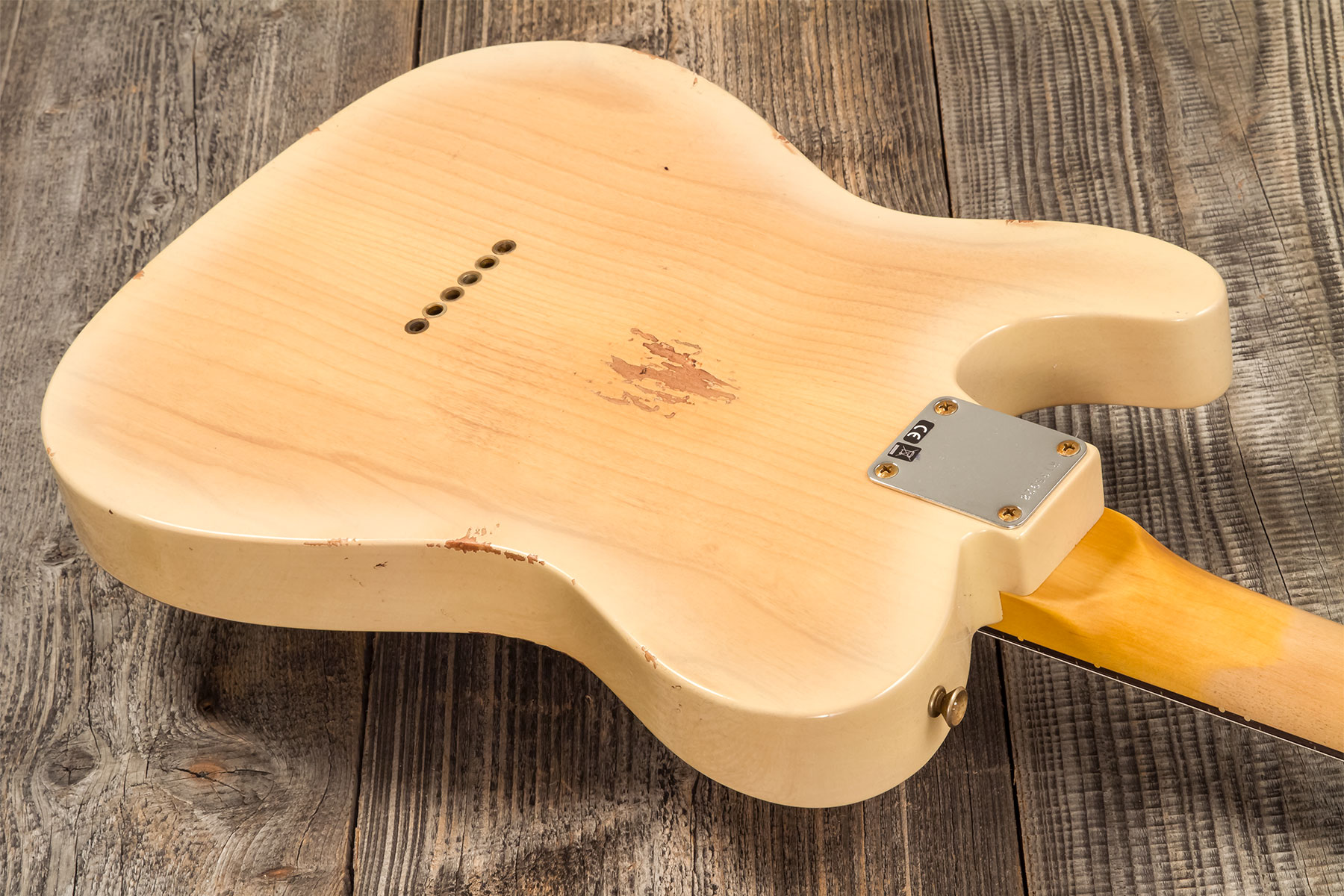 Fender Custom Shop Tele 1960 2s Ht Rw #r135928 - Relic Natural Blonde - Tel shape electric guitar - Variation 5