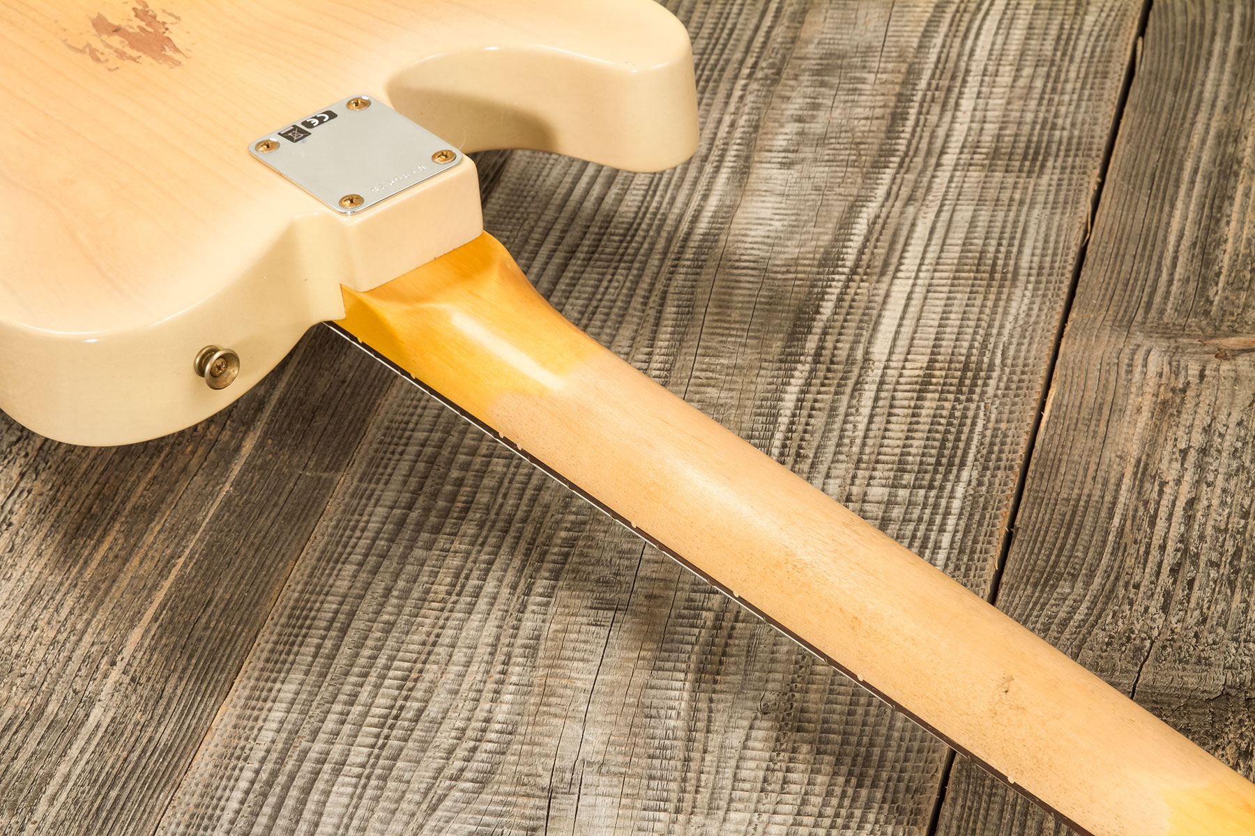 Fender Custom Shop Tele 1960 2s Ht Rw #r135928 - Relic Natural Blonde - Tel shape electric guitar - Variation 6