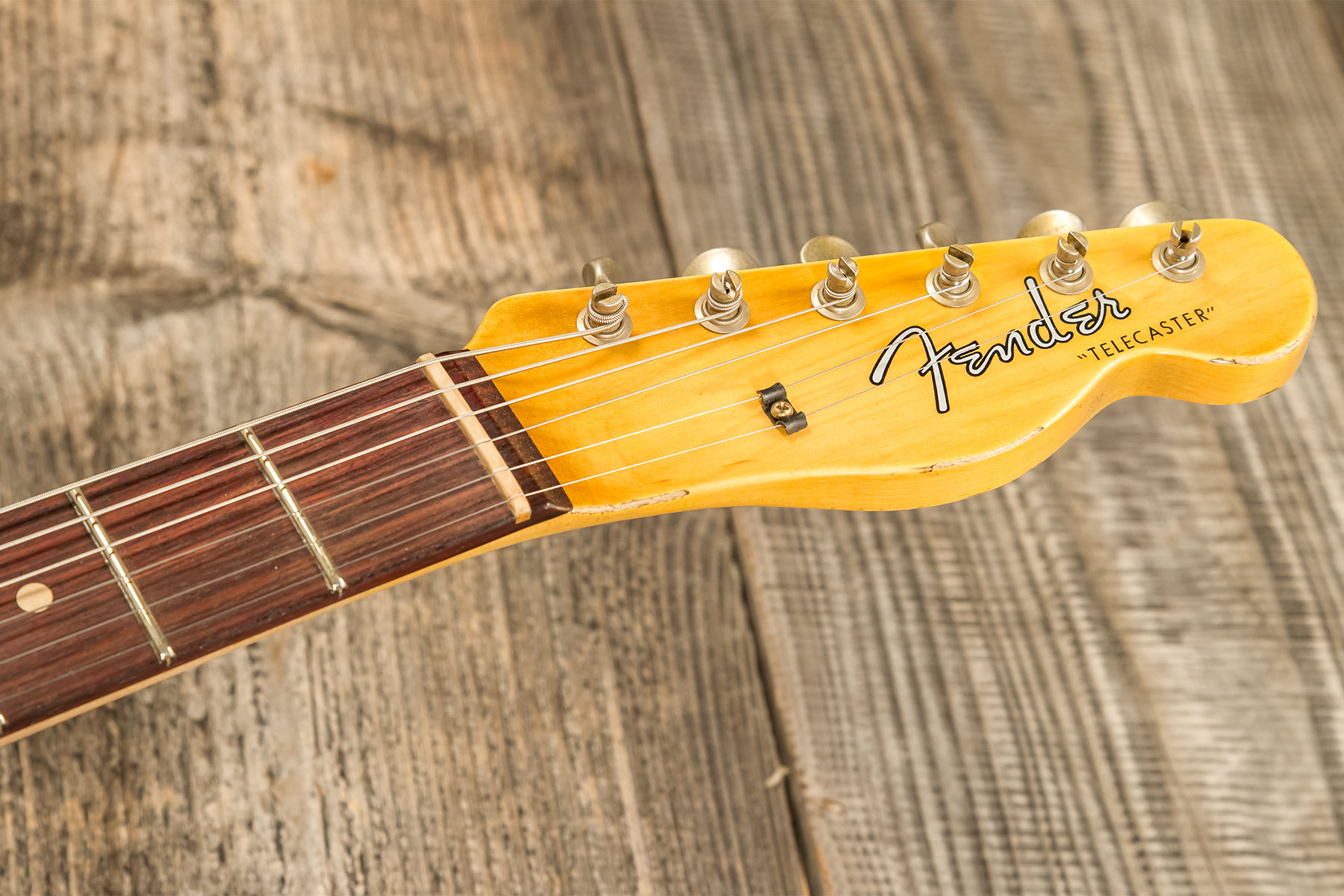 Fender Custom Shop Tele 1960 2s Ht Rw #r135928 - Relic Natural Blonde - Tel shape electric guitar - Variation 7