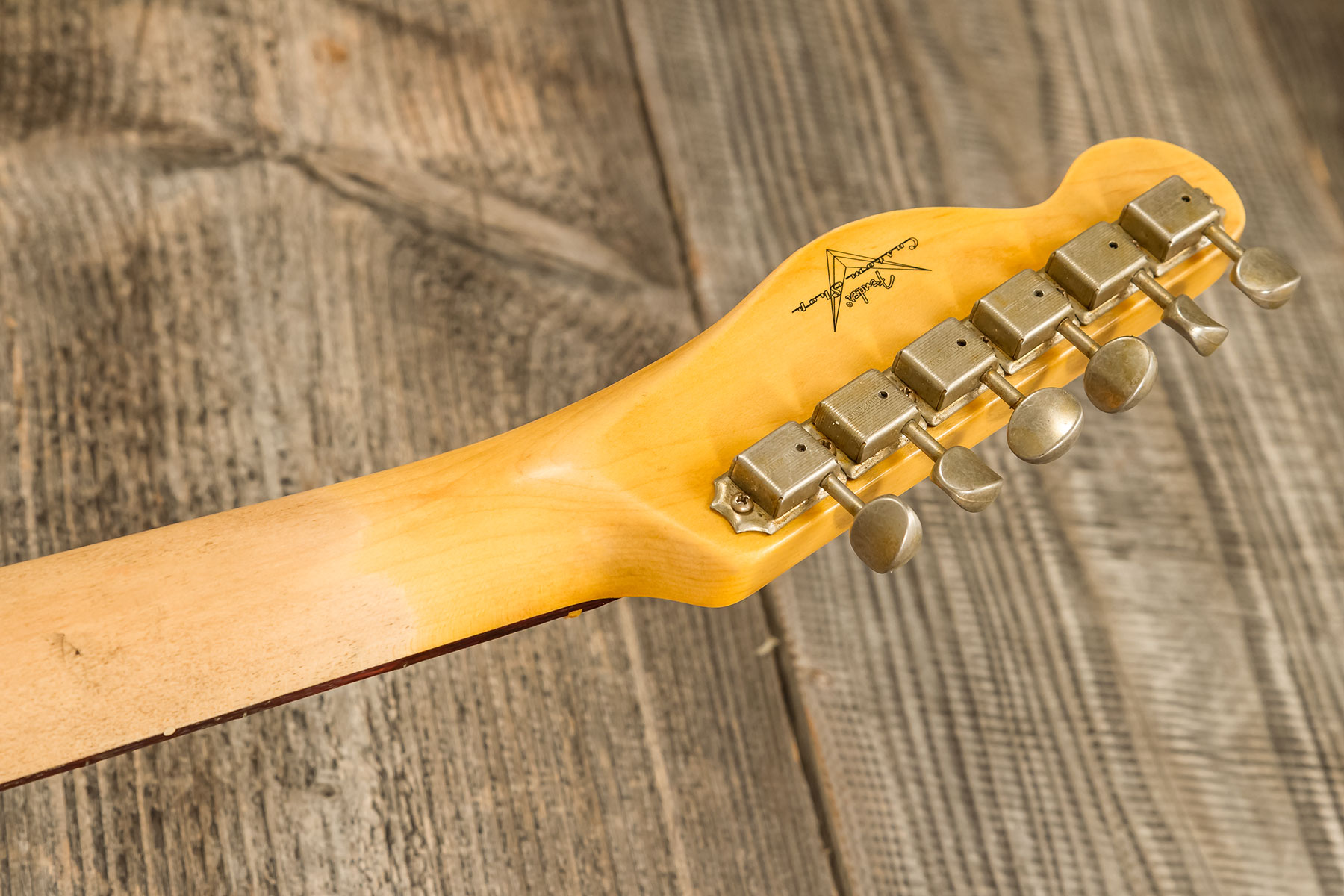 Fender Custom Shop Tele 1960 2s Ht Rw #r135928 - Relic Natural Blonde - Tel shape electric guitar - Variation 8