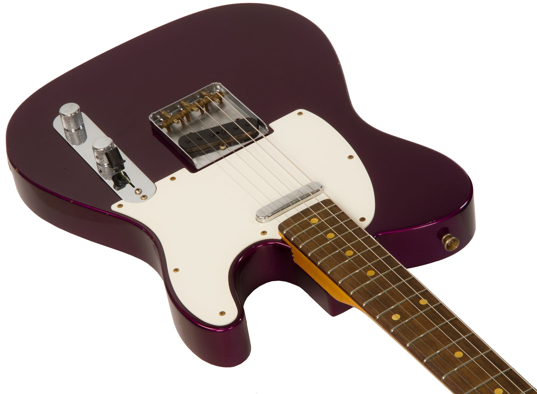 Fender Custom Shop Tele 1960 Rw #cz549121 - Journeyman Relic Purple Metallic - Tel shape electric guitar - Variation 2