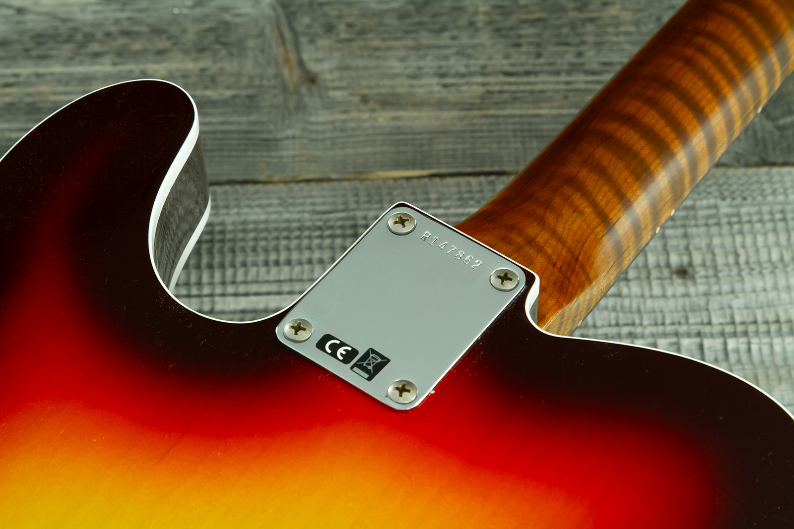 Fender Custom Shop Tele 1960 Vintage Custom 2s Ht Rw #r147862 - Journeyman Relic 3-color Sunburst - Tel shape electric guitar - Variation 10