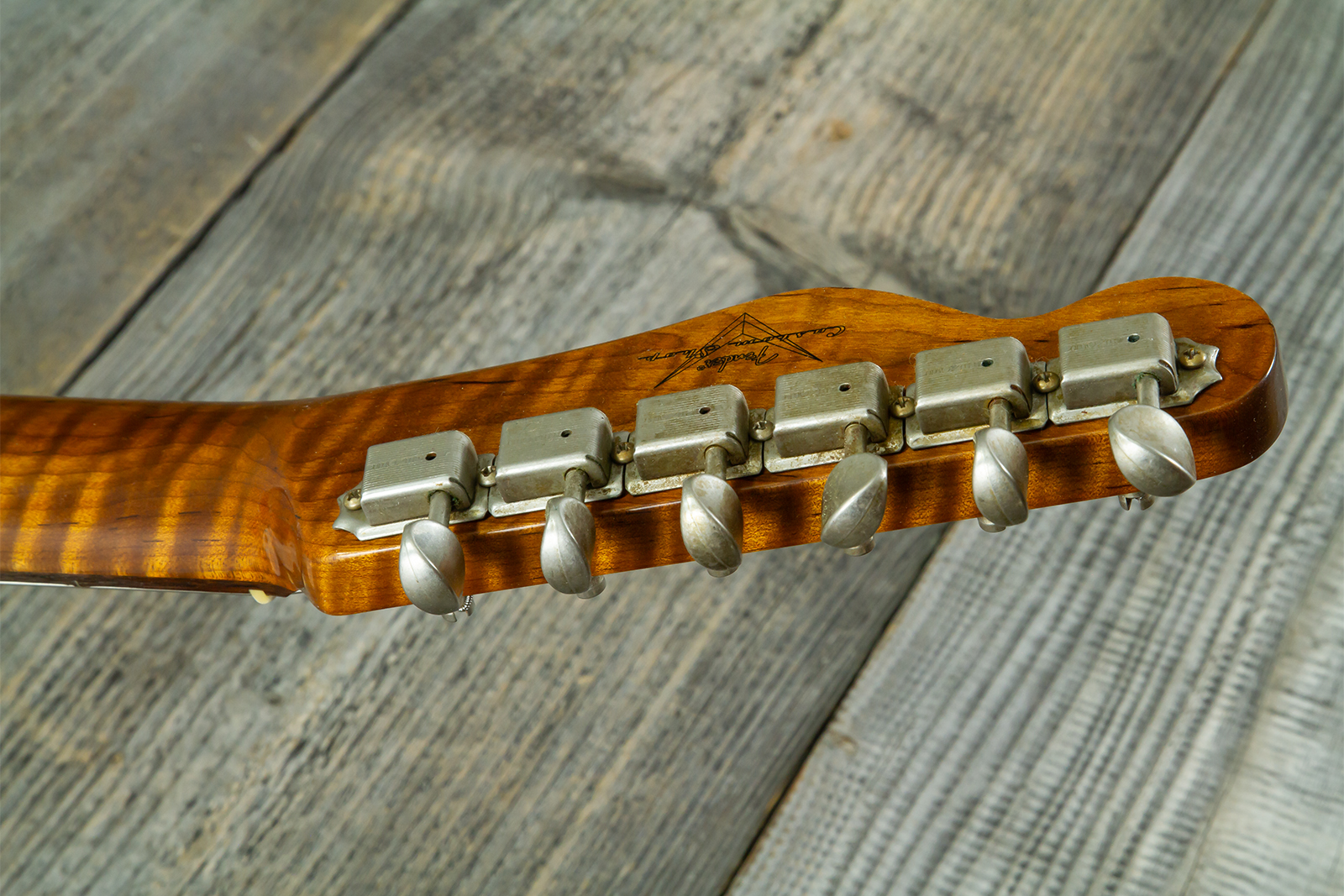 Fender Custom Shop Tele 1960 Vintage Custom 2s Ht Rw #r147862 - Journeyman Relic 3-color Sunburst - Tel shape electric guitar - Variation 12