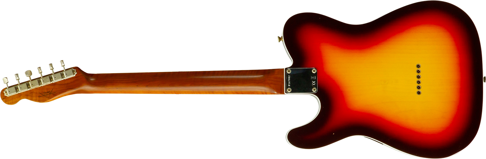 Fender Custom Shop Tele 1960 Vintage Custom 2s Ht Rw #r147862 - Journeyman Relic 3-color Sunburst - Tel shape electric guitar - Variation 1