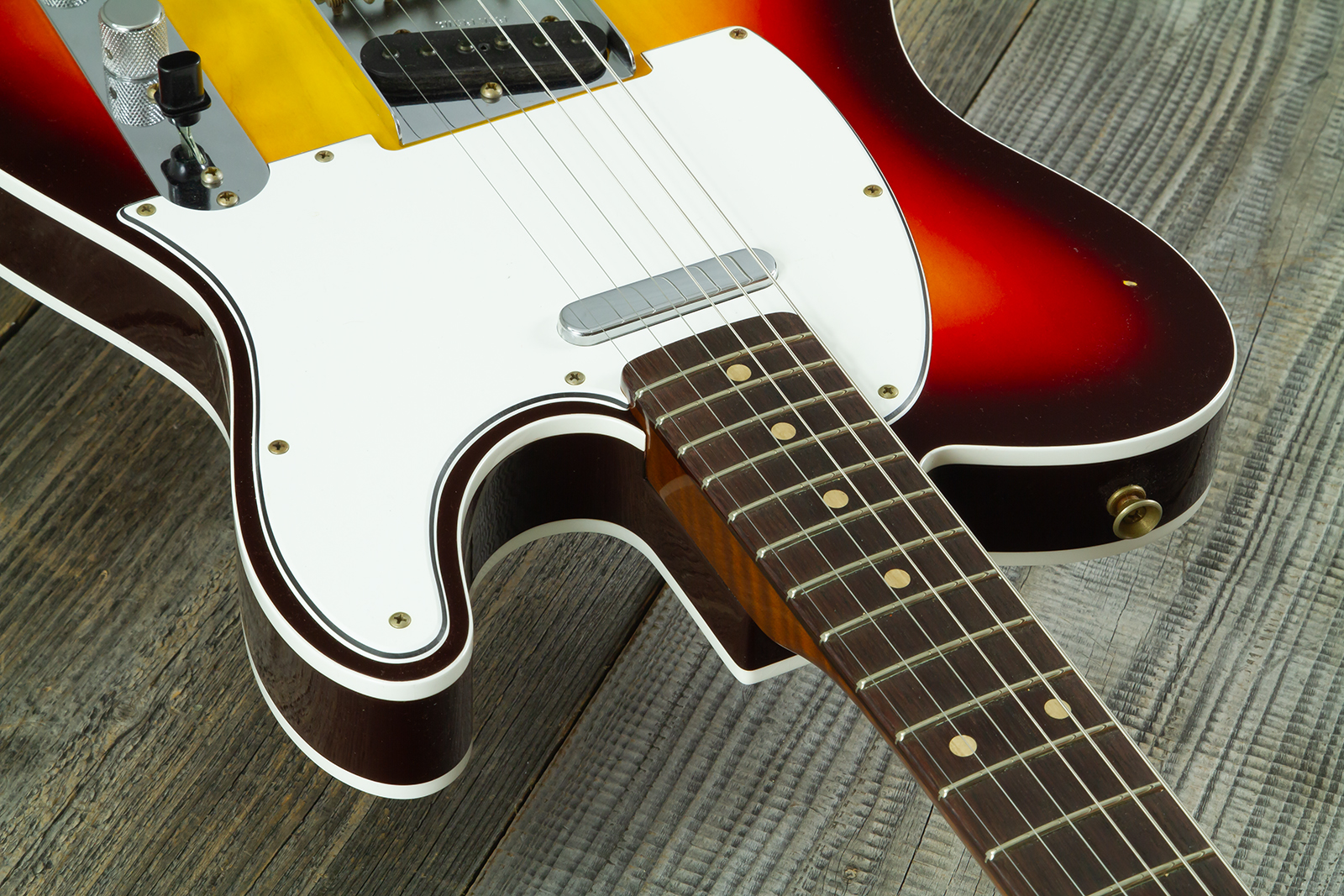 Fender Custom Shop Tele 1960 Vintage Custom 2s Ht Rw #r147862 - Journeyman Relic 3-color Sunburst - Tel shape electric guitar - Variation 4