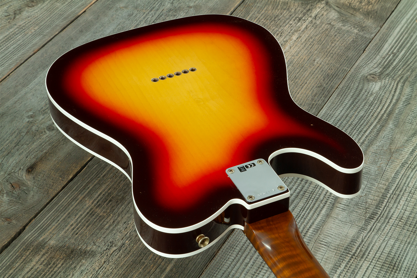 Fender Custom Shop Tele 1960 Vintage Custom 2s Ht Rw #r147862 - Journeyman Relic 3-color Sunburst - Tel shape electric guitar - Variation 8