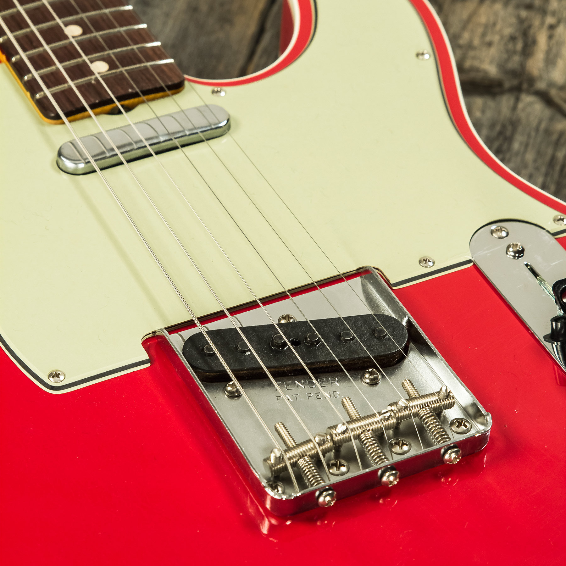 Fender Custom Shop Tele 1963 2s Ht Rw #r127693 - Closet Classic Fiesta Red - Tel shape electric guitar - Variation 5