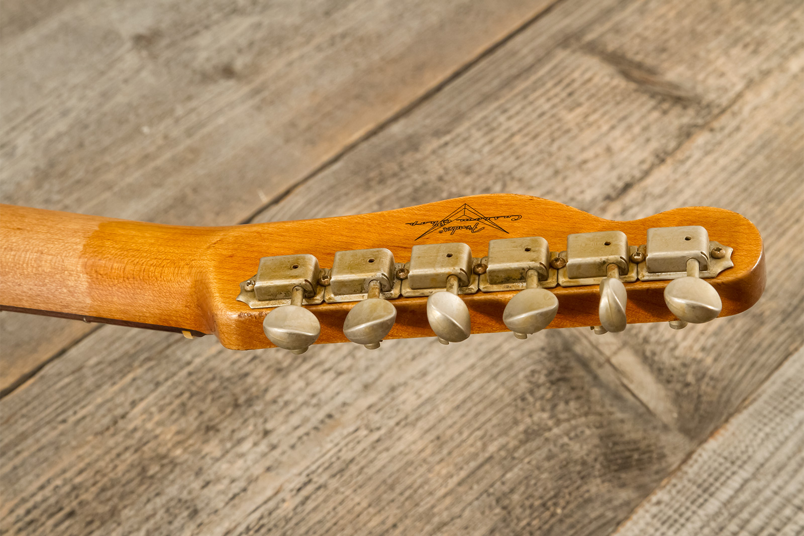 Fender Custom Shop Tele 1963 2s Ht Rw #r141275 - Heavy Relic Sparkle 3-color Sunburst - Tel shape electric guitar - Variation 13
