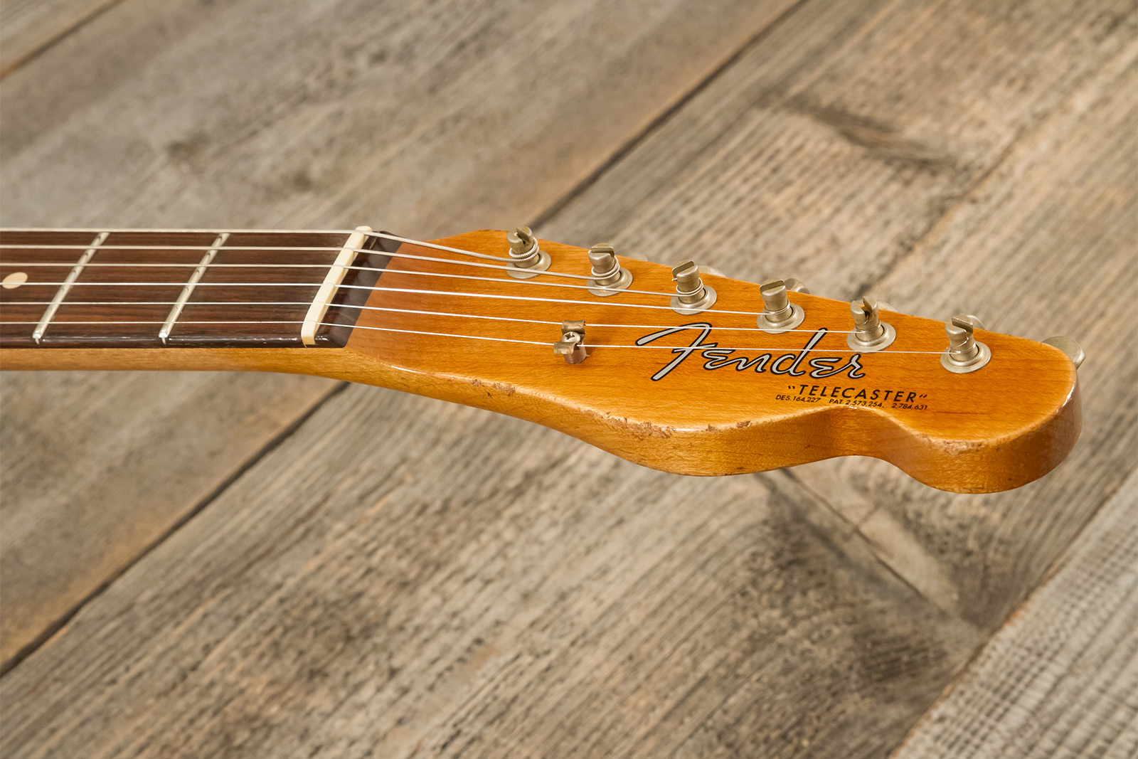 Fender Custom Shop Tele 1963 2s Ht Rw #r141275 - Heavy Relic Sparkle 3-color Sunburst - Tel shape electric guitar - Variation 8