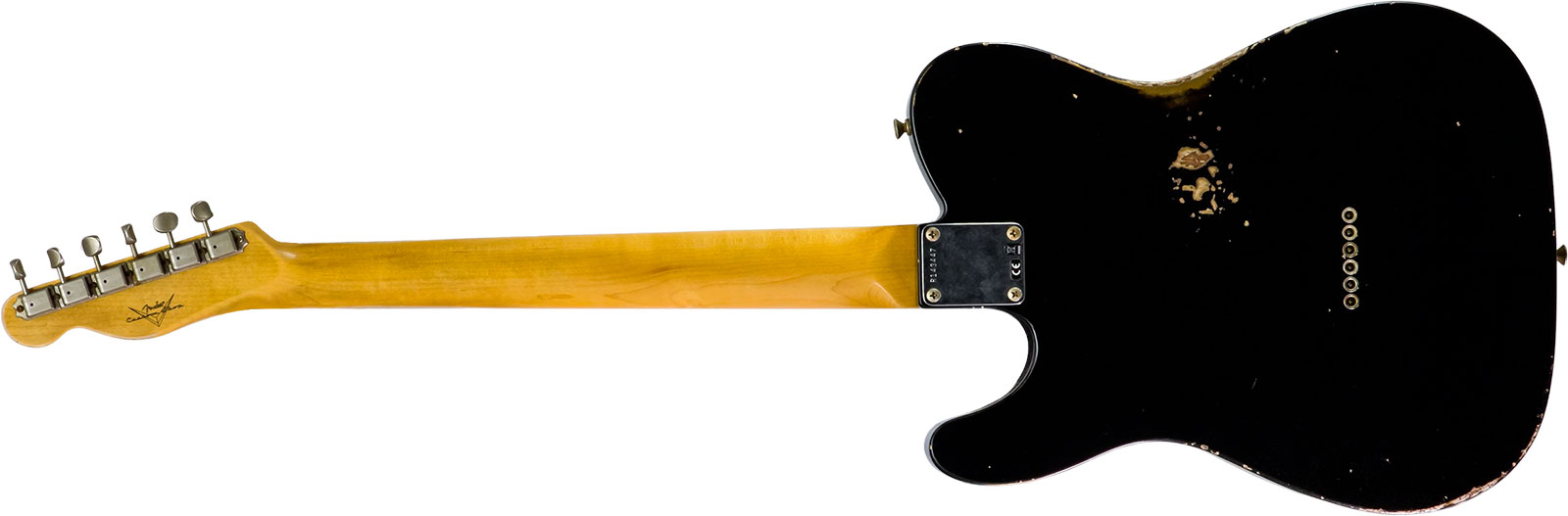 Fender Custom Shop Tele 1963 2s Ht Rw #r143447 - Black Over Hle Gold - Tel shape electric guitar - Variation 1
