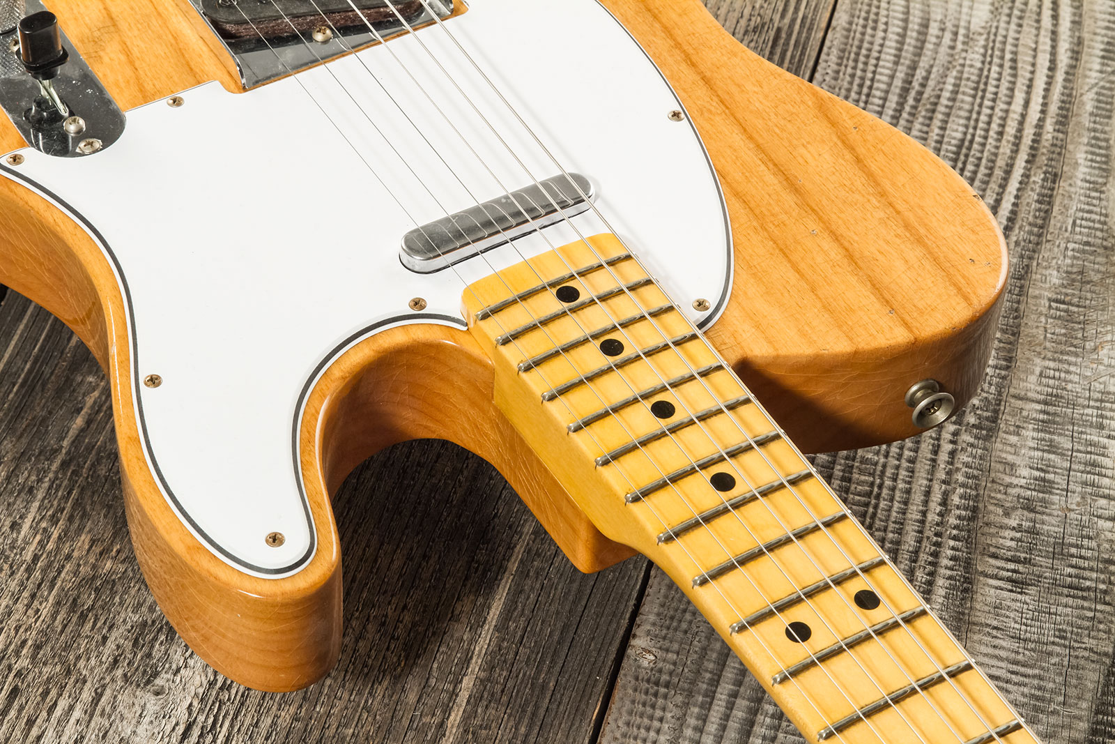 Fender Custom Shop Tele 1968 2s Ht Mn #r123298 - Relic Aged Natural - Tel shape electric guitar - Variation 4