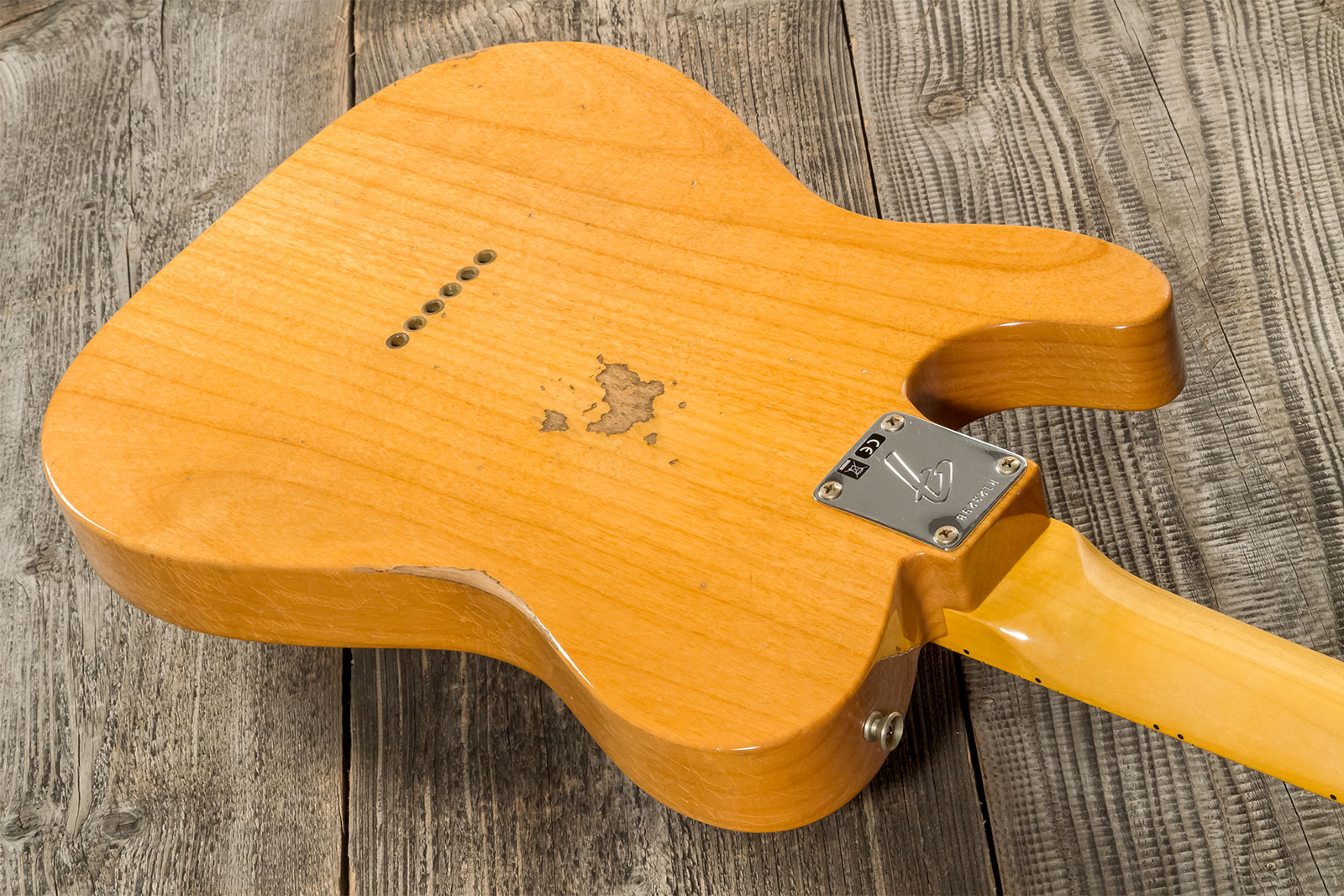Fender Custom Shop Tele 1968 2s Ht Mn #r123298 - Relic Aged Natural - Tel shape electric guitar - Variation 5