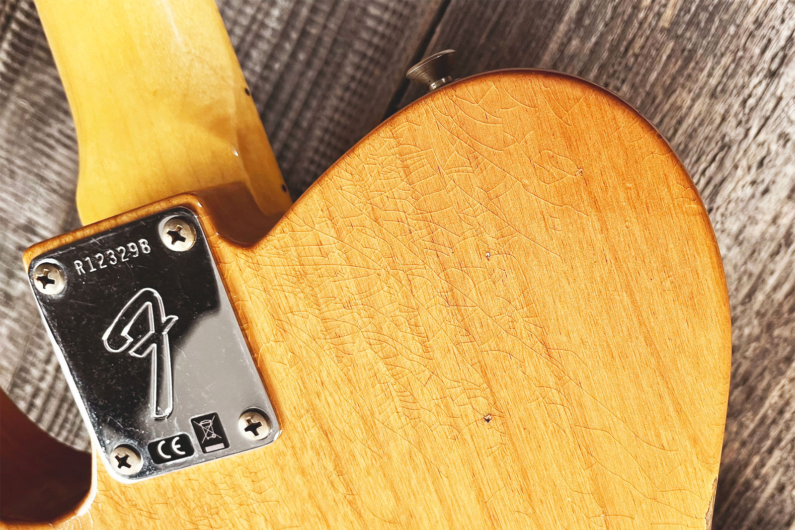 Fender Custom Shop Tele 1968 2s Ht Mn #r123298 - Relic Aged Natural - Tel shape electric guitar - Variation 8