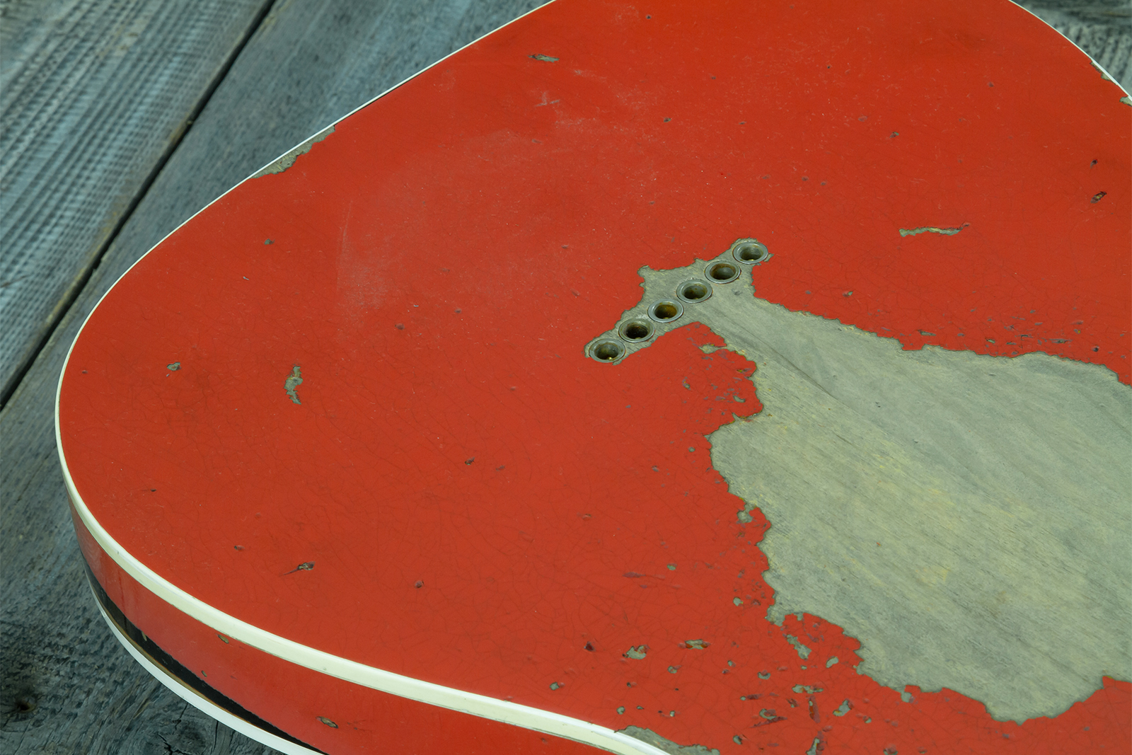 Fender Custom Shop Tele Custom 1960 2s Ht Rw #cz579562 - Heavy Relic Tahitian Coral O. 3-color Sunburst - Tel shape electric guitar - Variation 10