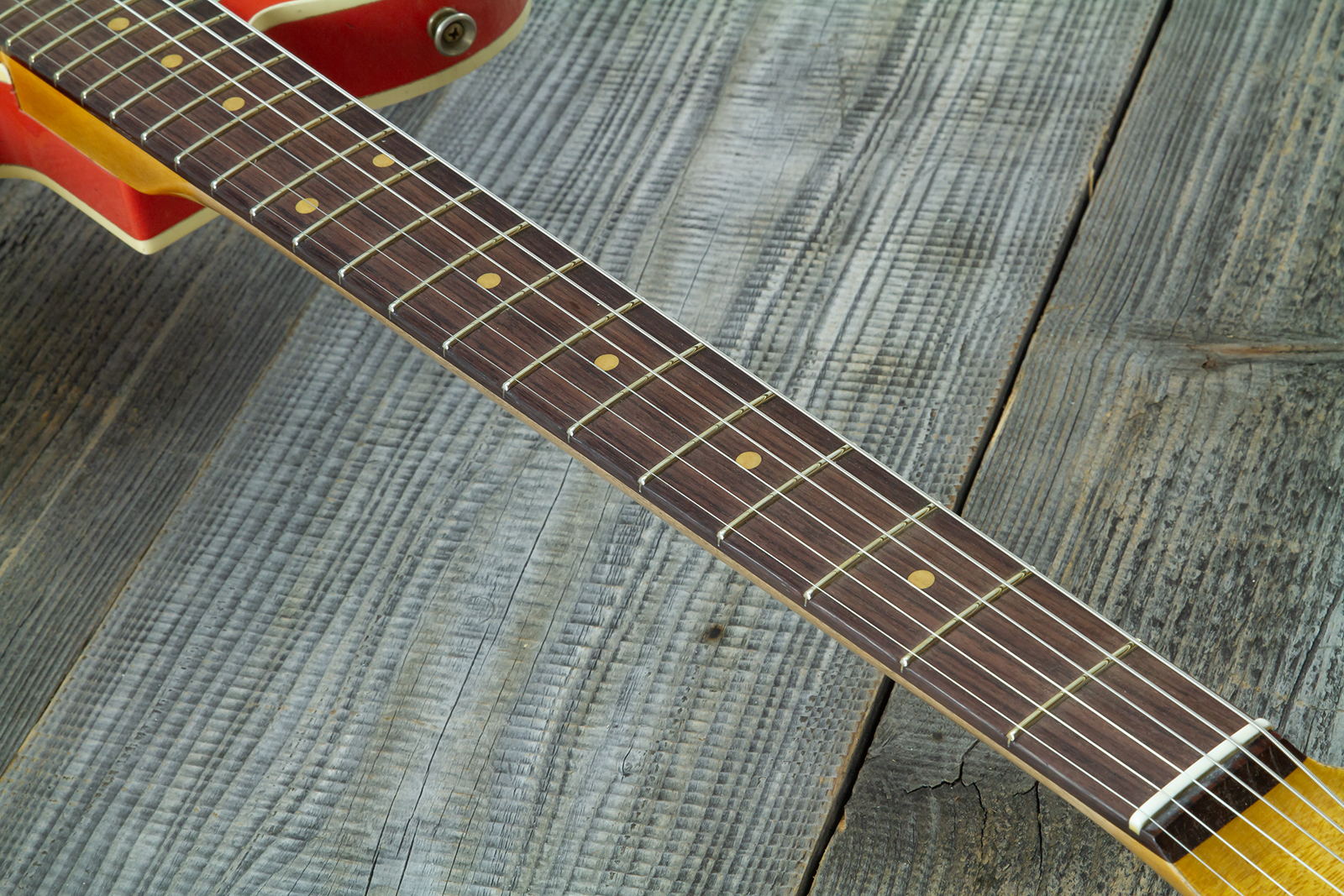 Fender Custom Shop Tele Custom 1960 2s Ht Rw #cz579562 - Heavy Relic Tahitian Coral O. 3-color Sunburst - Tel shape electric guitar - Variation 7