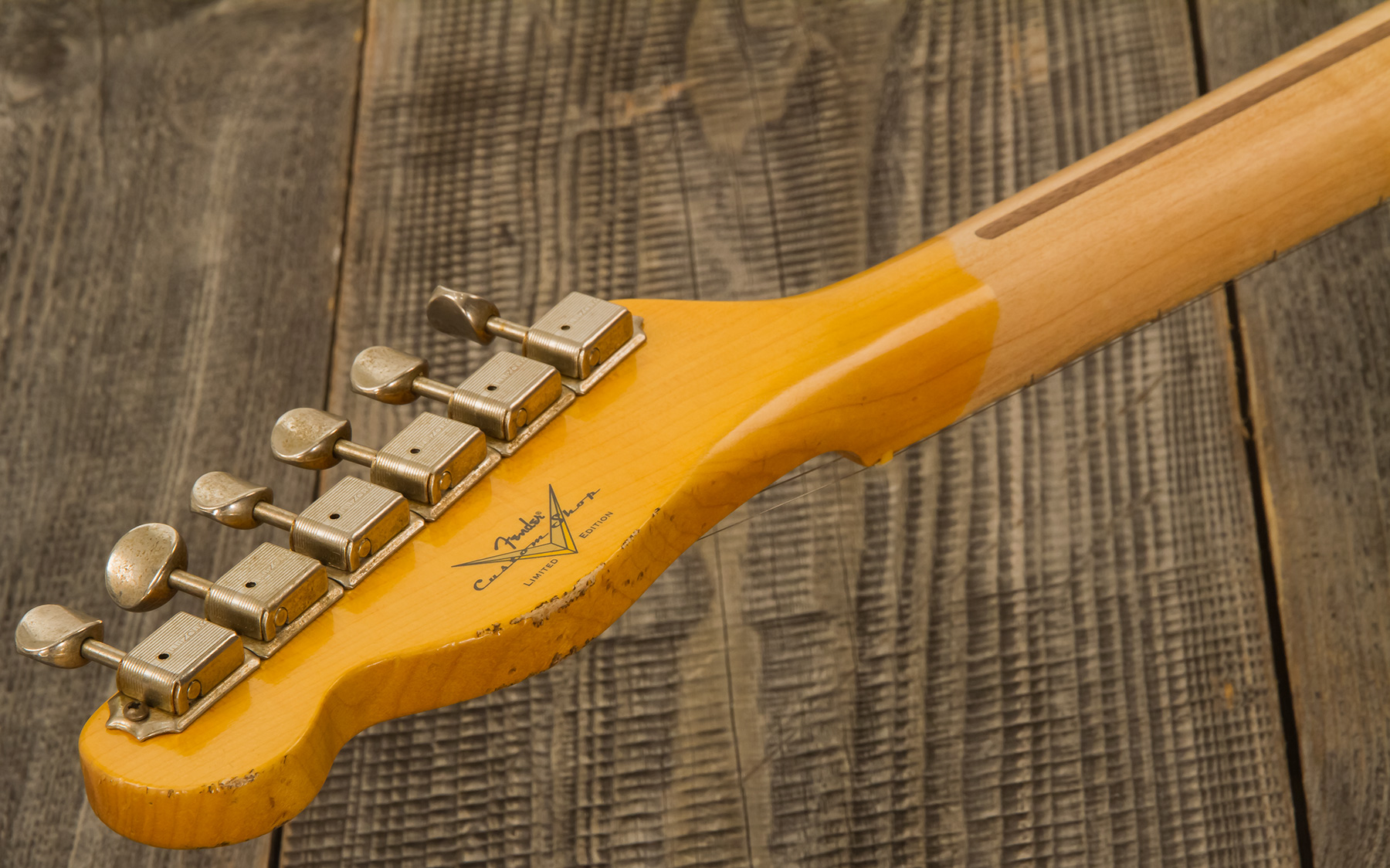 Fender Custom Shop Tele Custom Tomatillo 2s Ht Mn #r110879 - Relic Lake Placid Blue - Tel shape electric guitar - Variation 10