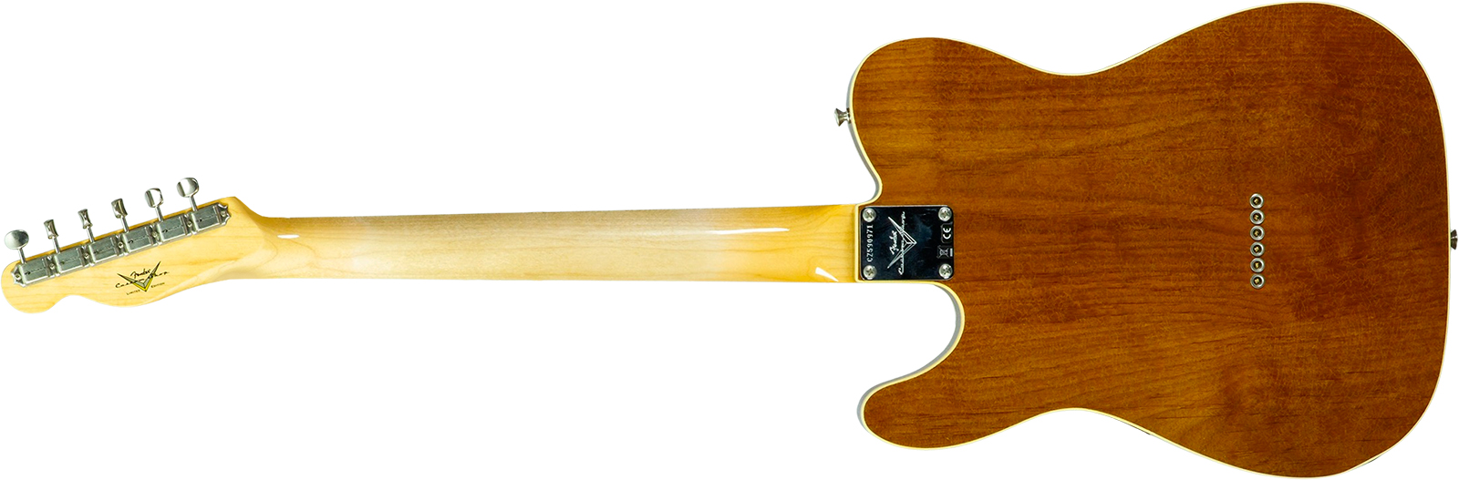 Fender Custom Shop Tele / Double Esquire Custom 2s Ht Rw #cz590971 - Closet Classic Aged Natural - Tel shape electric guitar - Variation 1