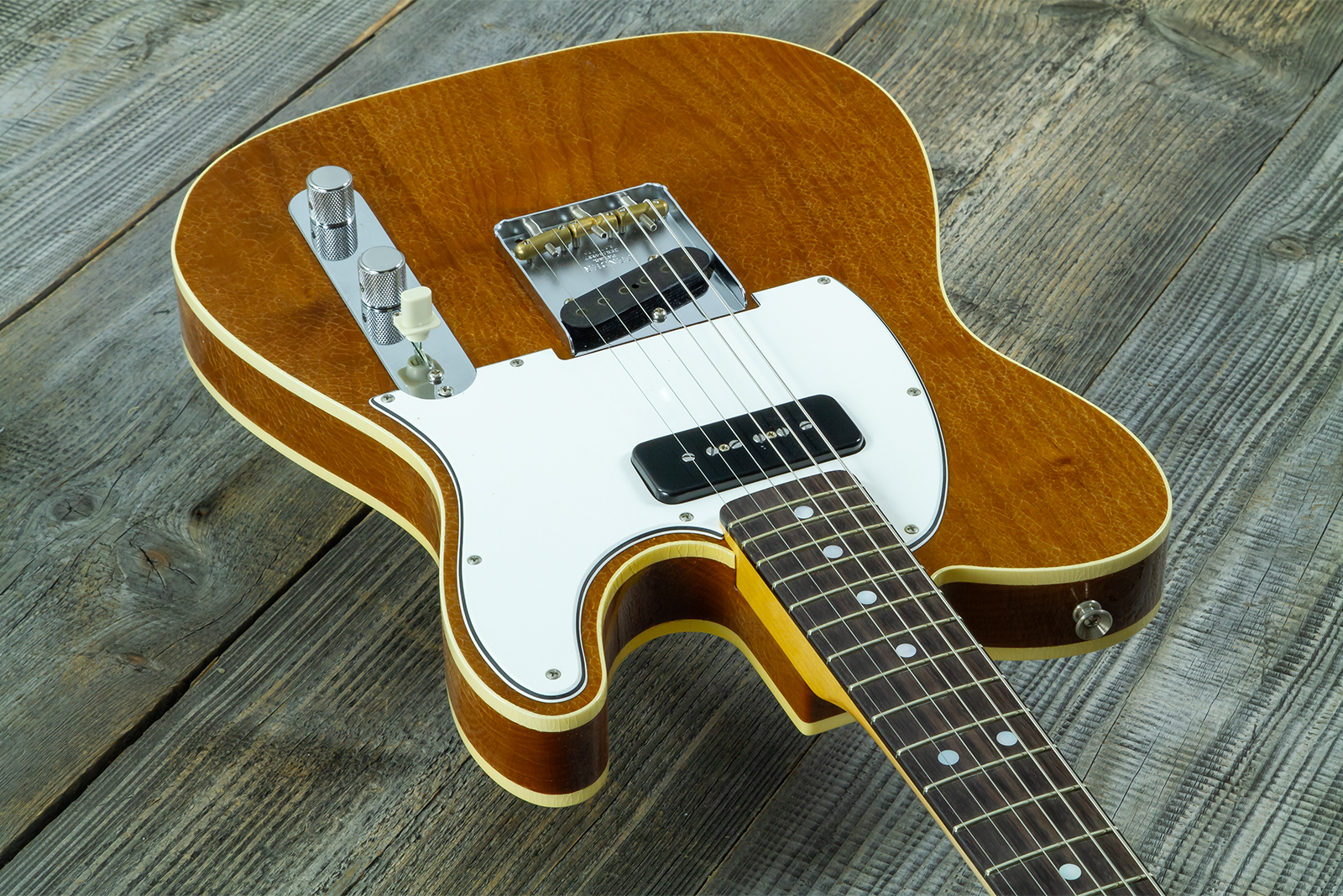 Fender Custom Shop Tele / Double Esquire Custom 2s Ht Rw #cz590971 - Closet Classic Aged Natural - Tel shape electric guitar - Variation 2