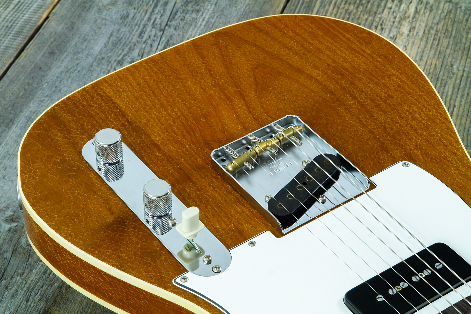 Fender Custom Shop Tele / Double Esquire Custom 2s Ht Rw #cz590971 - Closet Classic Aged Natural - Tel shape electric guitar - Variation 3
