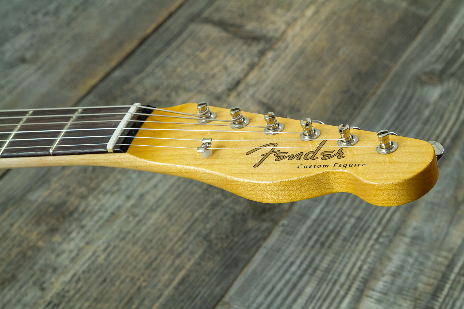 Fender Custom Shop Tele / Double Esquire Custom 2s Ht Rw #cz590971 - Closet Classic Aged Natural - Tel shape electric guitar - Variation 6