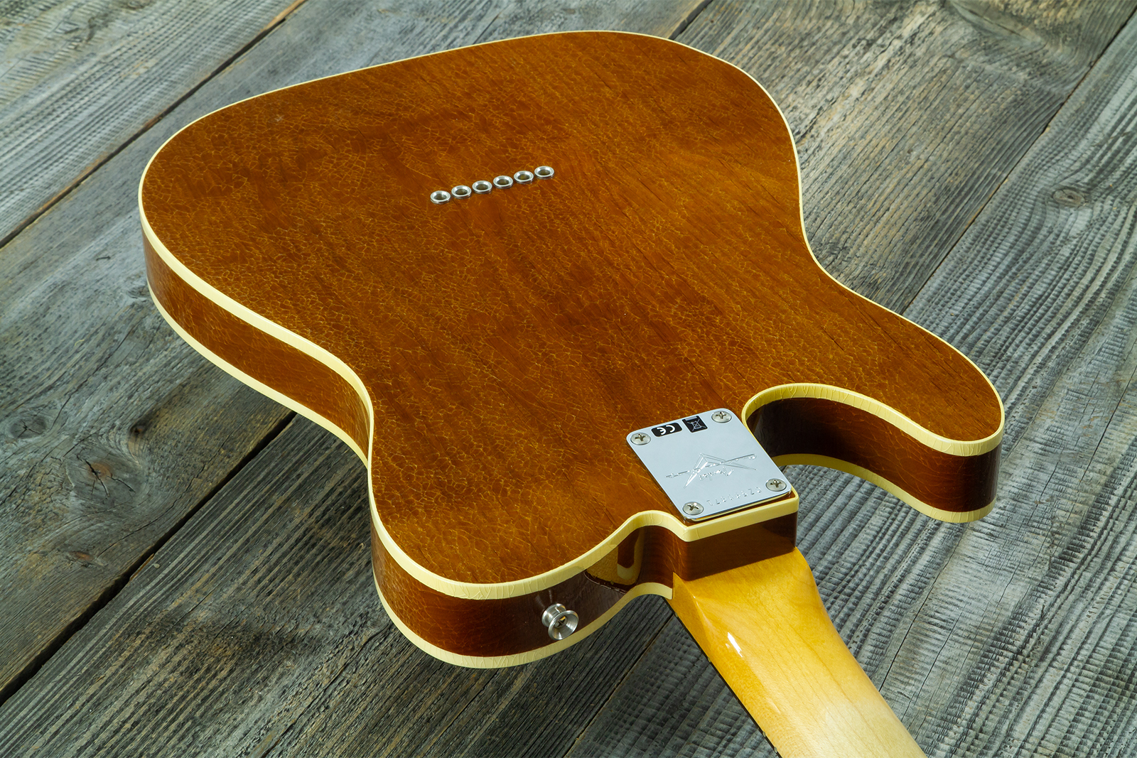 Fender Custom Shop Tele / Double Esquire Custom 2s Ht Rw #cz590971 - Closet Classic Aged Natural - Tel shape electric guitar - Variation 7