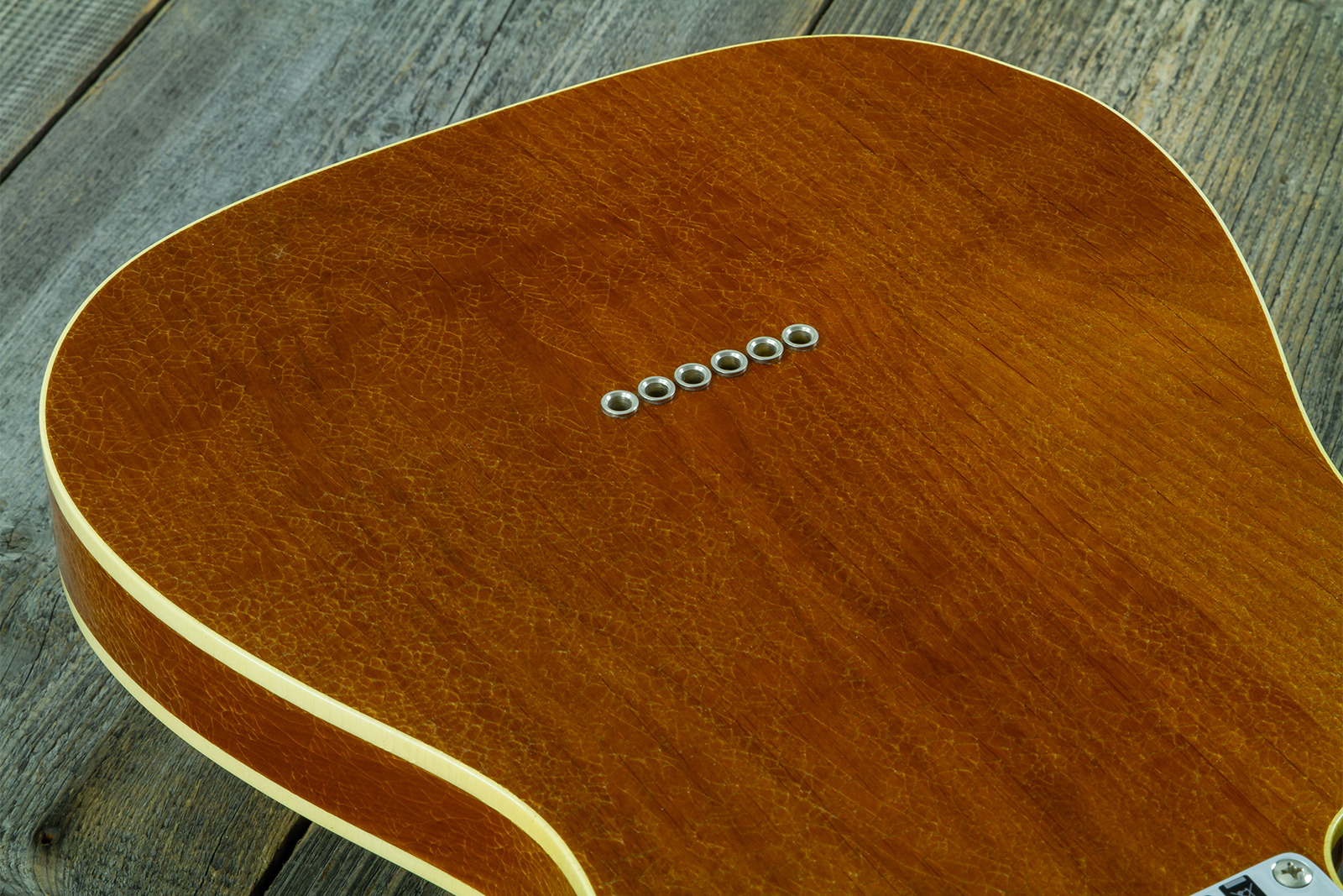 Fender Custom Shop Tele / Double Esquire Custom 2s Ht Rw #cz590971 - Closet Classic Aged Natural - Tel shape electric guitar - Variation 8