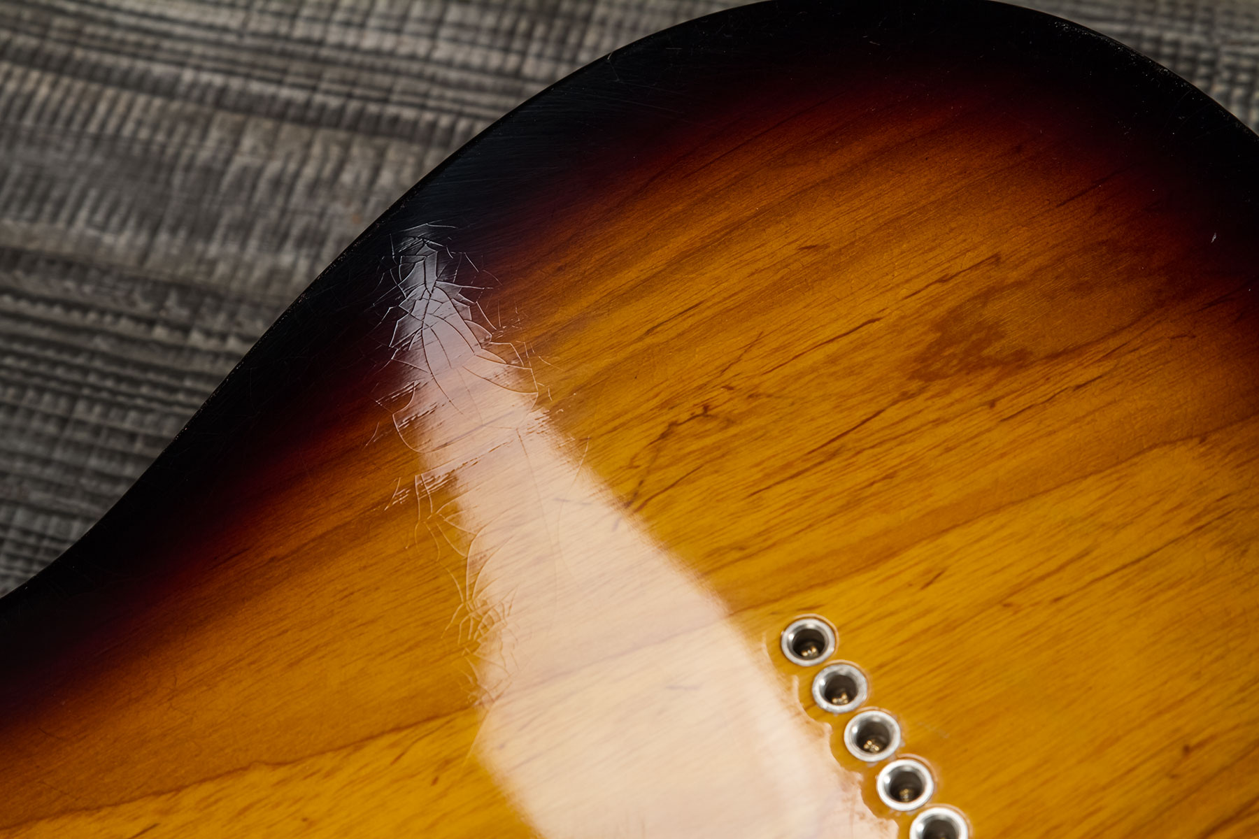 Fender Custom Shop Tele Thinline '50s 2s Ht Mn #r128616 - Closet Classic 2-color Sunburst - Tel shape electric guitar - Variation 9