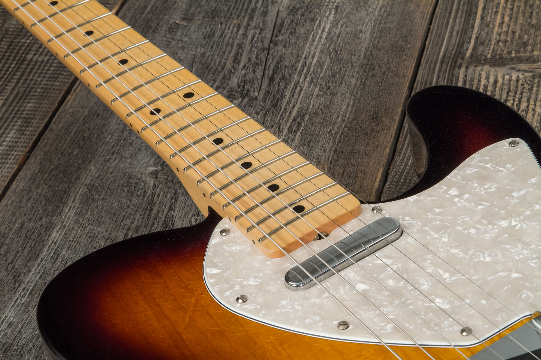 Fender Custom Shop Tele Thinline '50s 2s Ht Mn #r128616 - Closet Classic 2-color Sunburst - Tel shape electric guitar - Variation 4