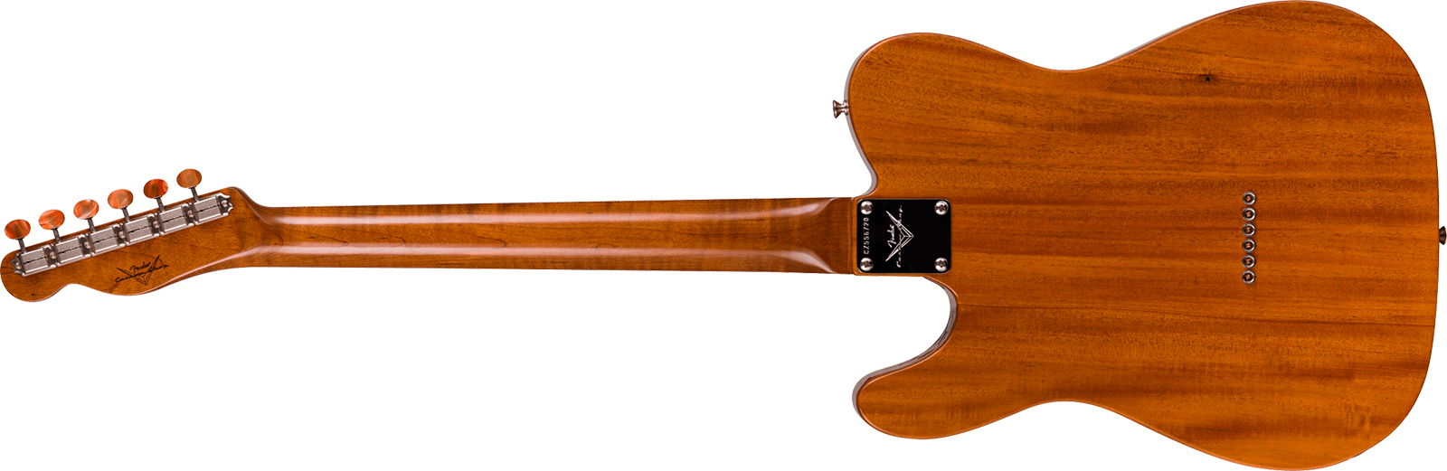 Fender Custom Shop Tele Thinline Dual P90 Maple Burl Artisan 2s Ht Rw - Nos Aged Natural - Semi-hollow electric guitar - Variation 1