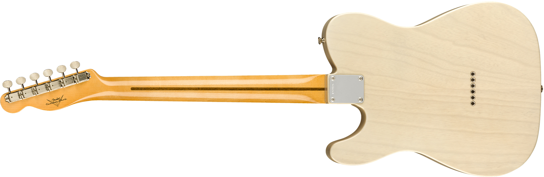 Fender Custom Shop Tele Vintage Custom 1958 Top Load Ltd Mn - Nos Aged White Blonde - Tel shape electric guitar - Variation 1