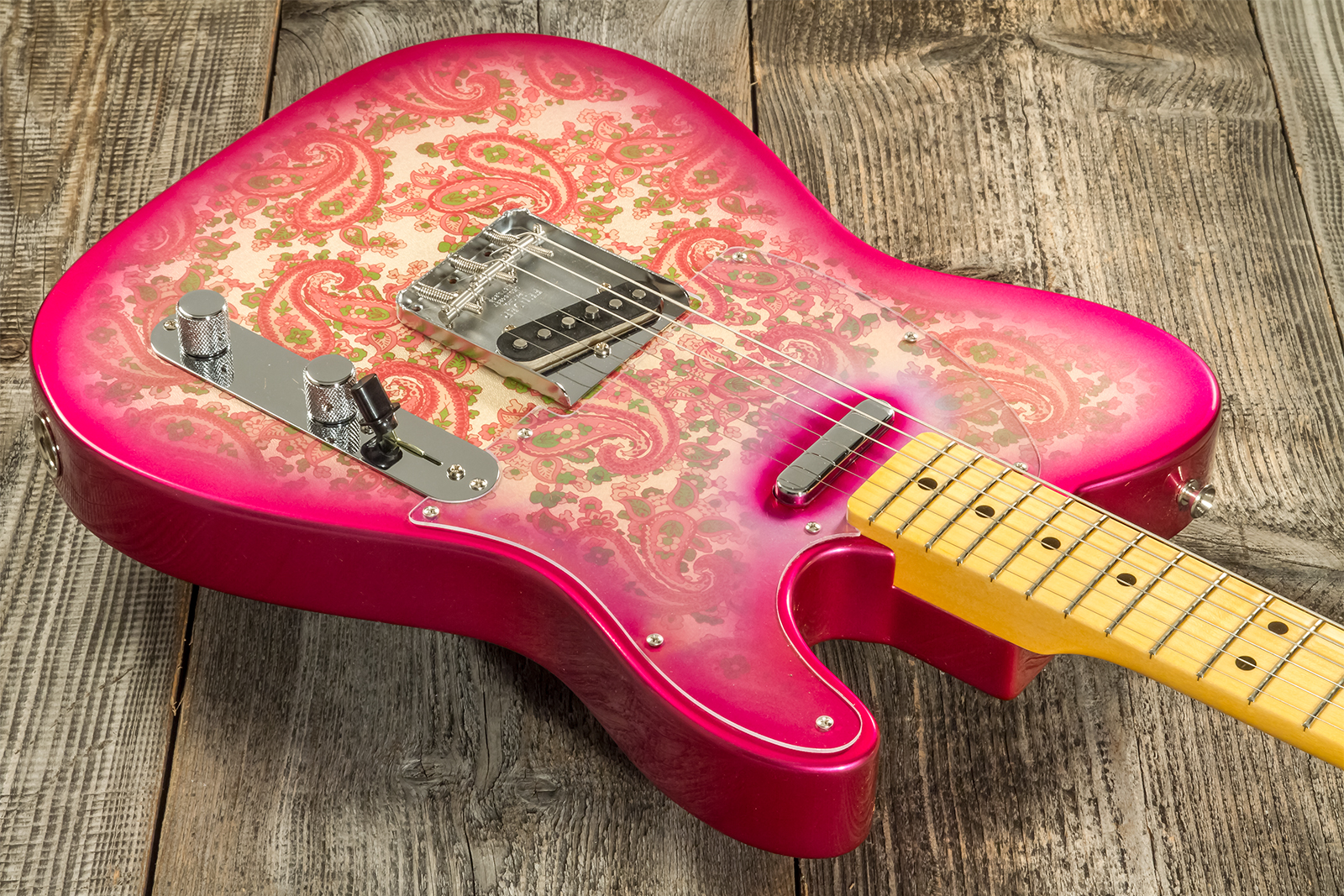Fender Custom Shop Tele Vintage Custom 1968 2s Ht Mn #r126998 - Nos Pink Paisley - Tel shape electric guitar - Variation 2