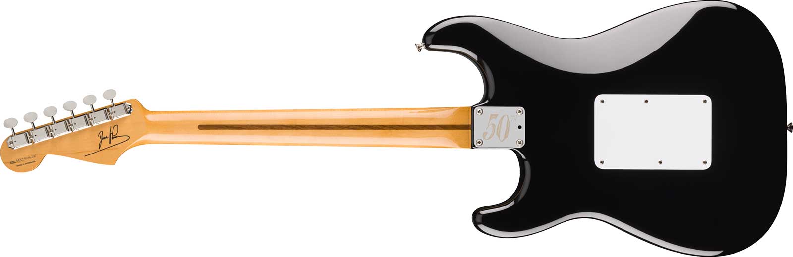 Fender Dave Murray Strat 50th Ann. Mex Ltd Signature Hsh Seymour Duncan Fr Rw - Black - Signature electric guitar - Variation 1