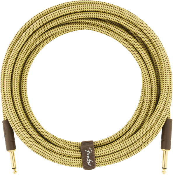 Fender Deluxe Instrument Cable Droit/droit 18.6ft Tweed - Cable - Variation 1