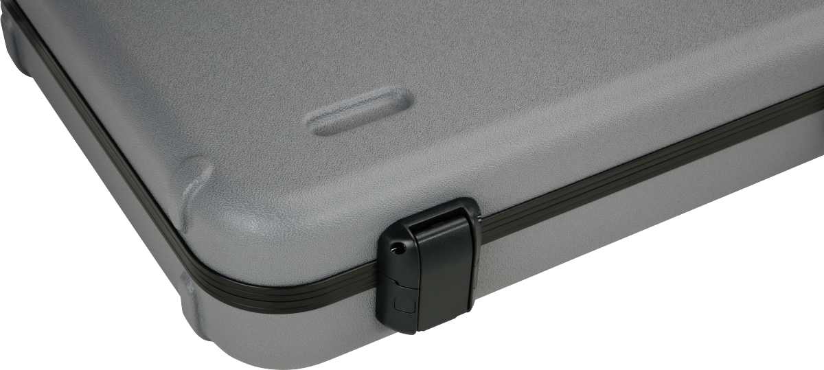 Fender Deluxe Molded Strat/tele Electric Guitar Case Abs Silver/blue - Electric guitar case - Variation 3