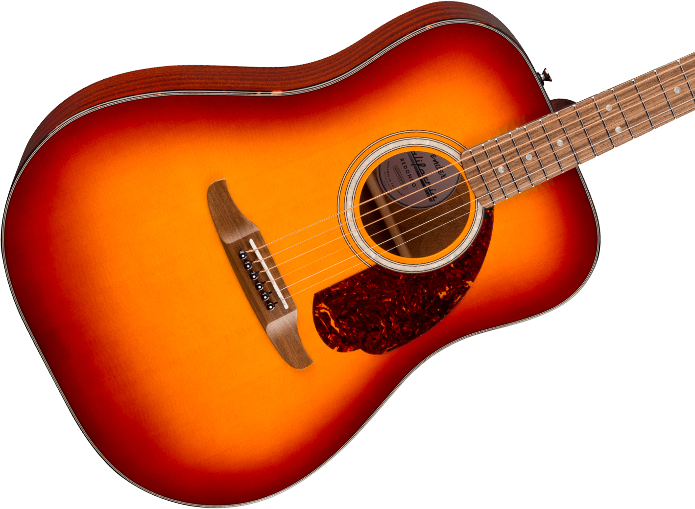 Fender Deluxe Redondo California Dreadnought Epicea Acajou Noy - Sienna Sunburst - Folk guitar - Variation 2
