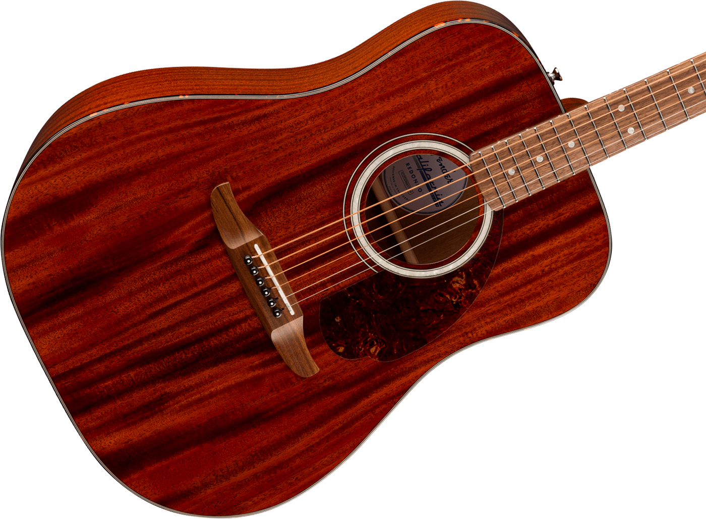 Fender Deluxe Redondo Mahogany California Dreadnought Tout Acajou Noy - Natural - Folk guitar - Variation 2