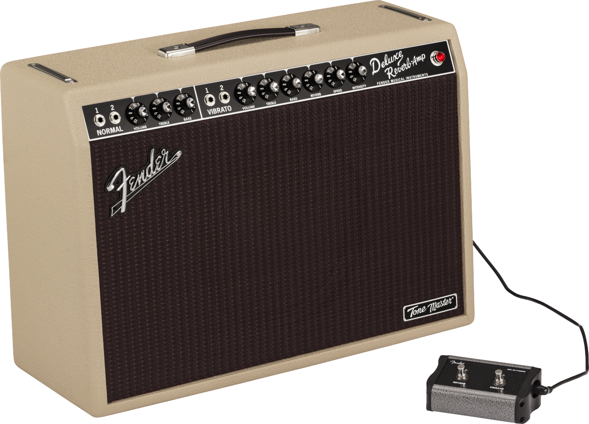 Fender Deluxe Reverb Tone Master 100w 1x12 Blonde - Electric guitar combo amp - Variation 2