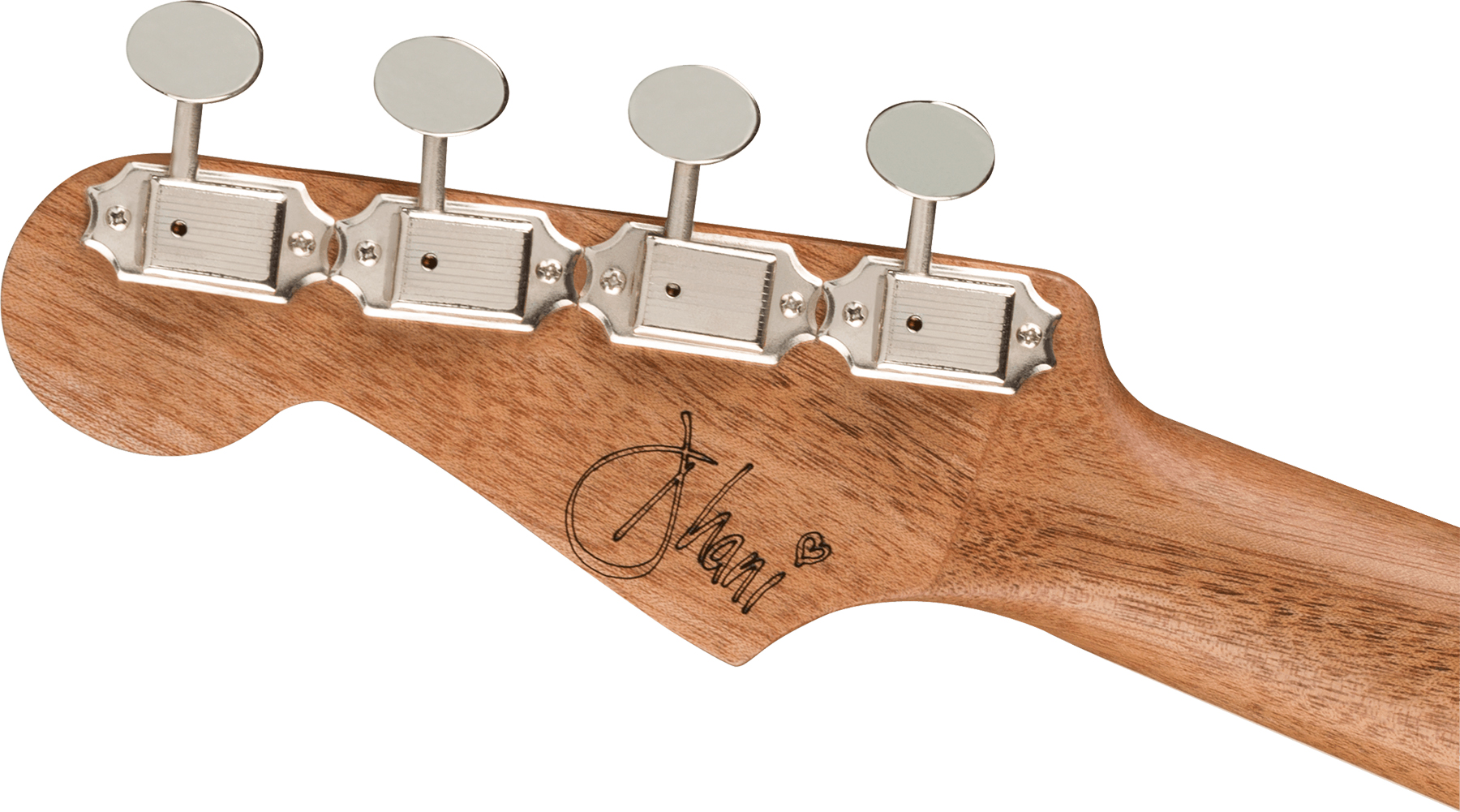 Fender Dhani Harrison Uke Signature Tenor Tout Ovangkol Noy +housse - Turquoise - Ukulele - Variation 4